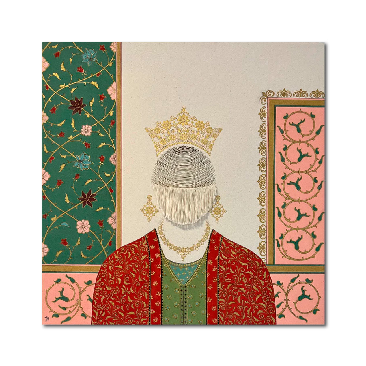 Acrylic 'SHE IS A QUEEN' - Acrylic on Canvas Parastoo Ahovan