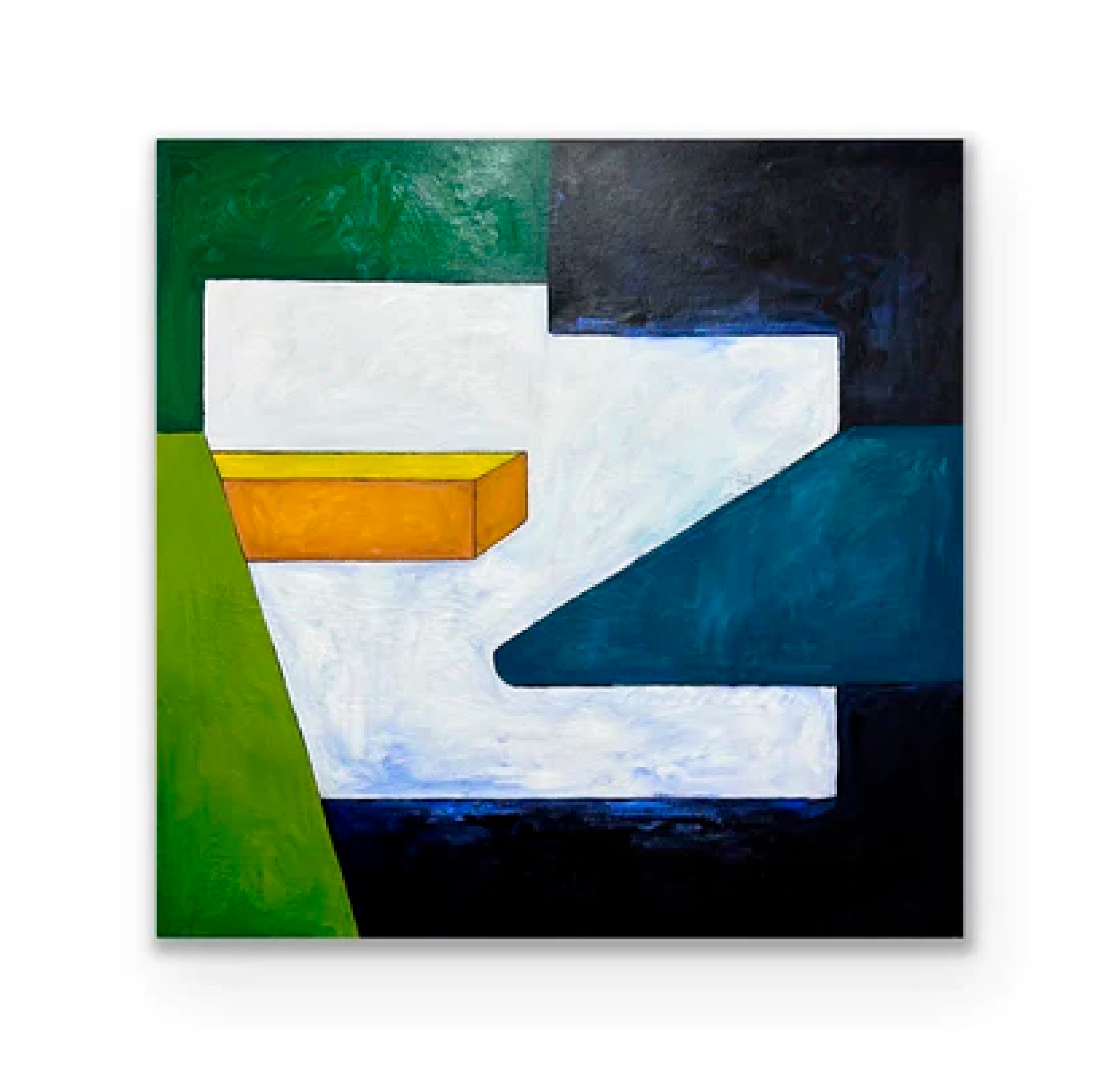 Abstract Acrylic Contemporary Painting 'STRAIT OF GIBRALTAR | DESIGNER' Megan Gonyo