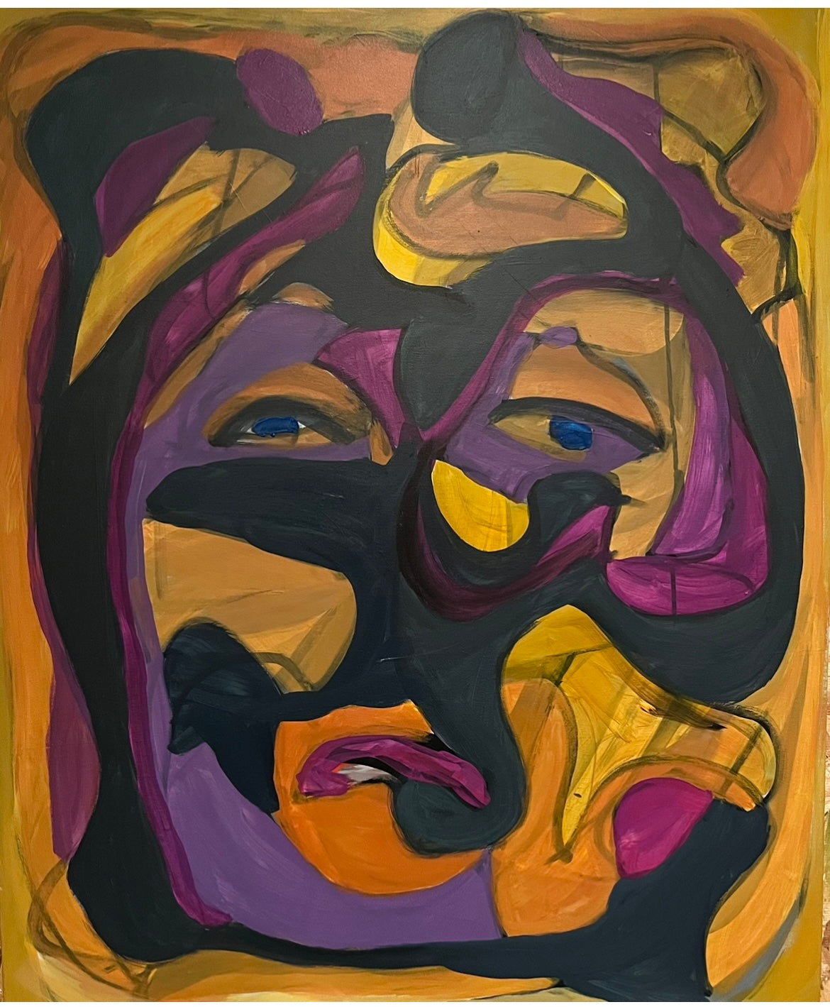 Acrylic 'SADNESS' - Acrylic on Canvas John Bacon
