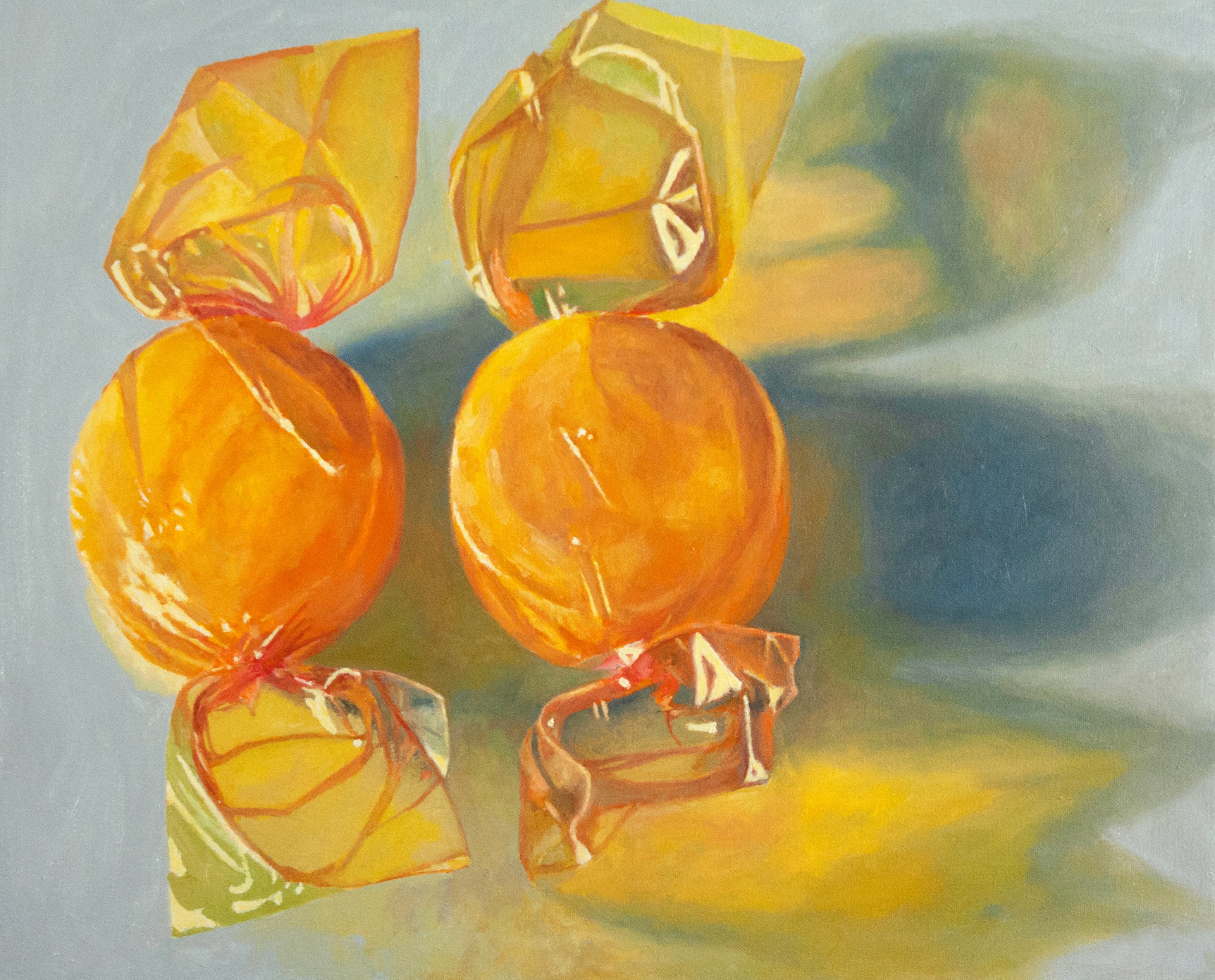 Contemporary Oil 'BUTTERSCOTCH SIDE LIT' Douglas Newton