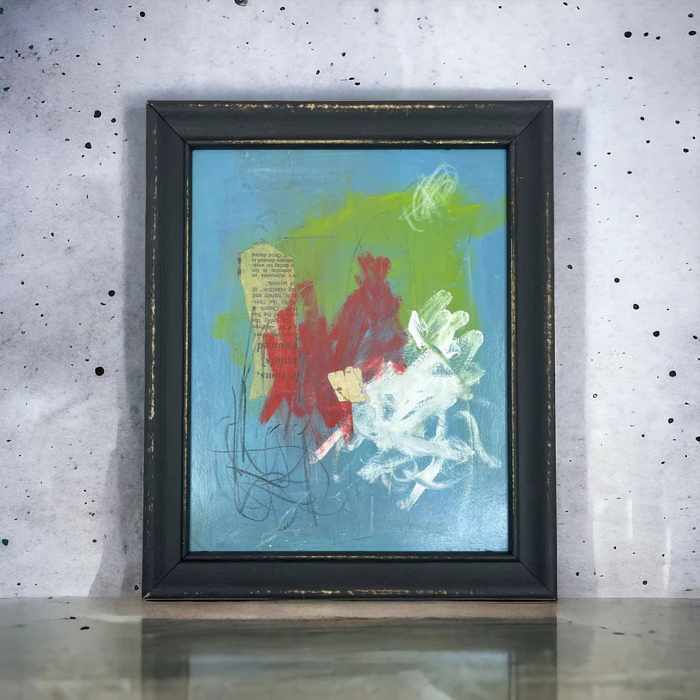 Abstract Mixed Media Painting 'SINGLE VARIABLE' - Abstract Mixed Media Art Painting Sam Lewis