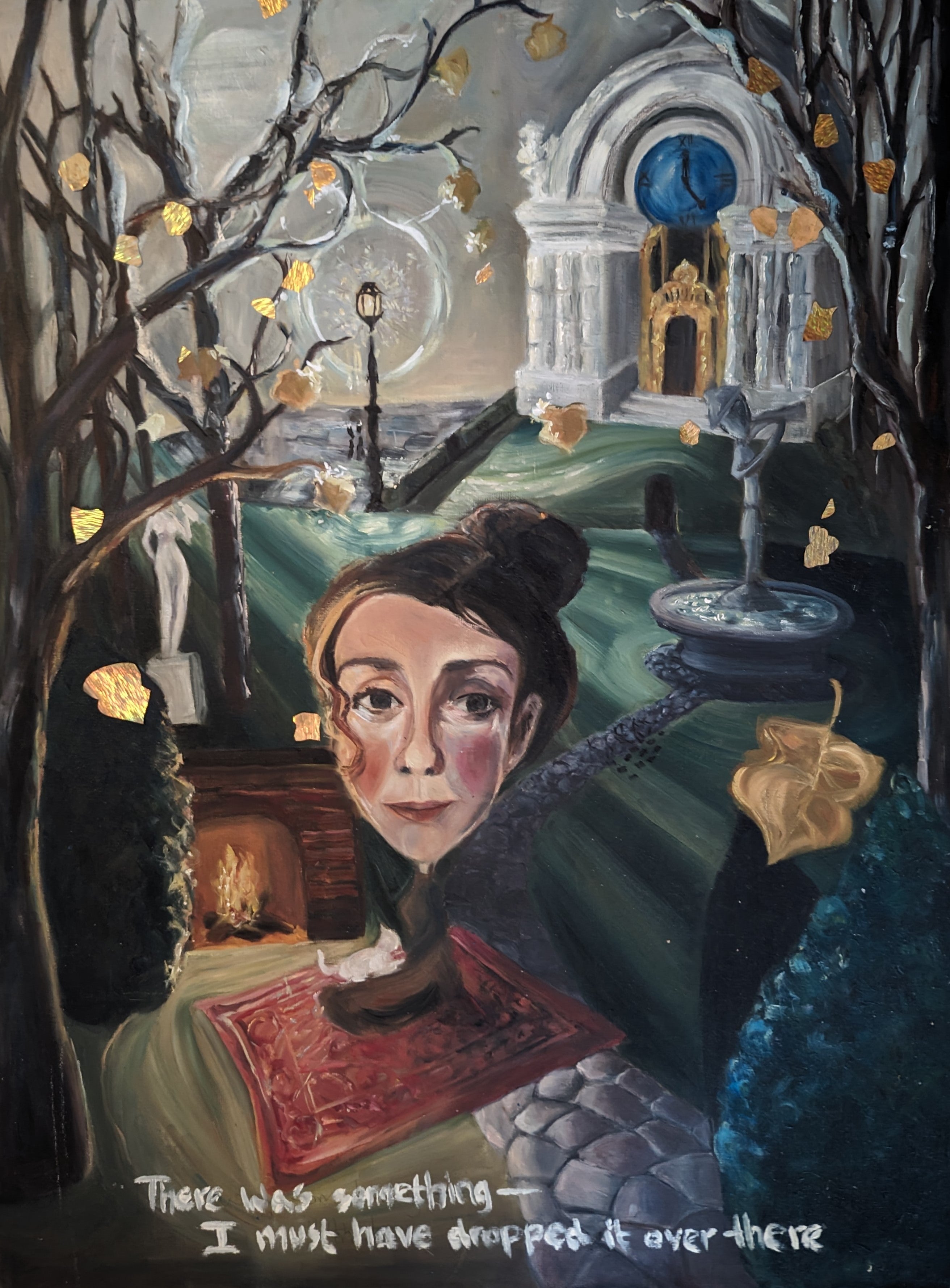 Oil 'SOMETHING LOST' Oil on Canvas Board Elea Jane