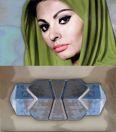Contemporary 'SOPHIA LOREN' - Oil on Canvas Jan Bollaert