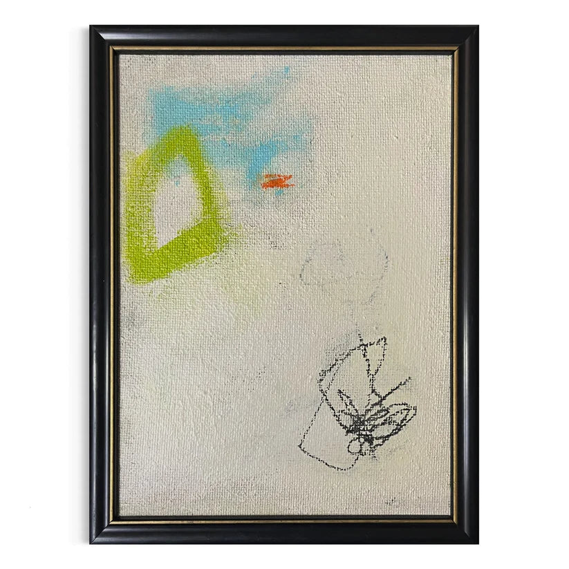 Abstract Mixed Media Painting 'SPLIT SUM' - Original Framed Mixed Media Abstract Art Painting Sam Lewis