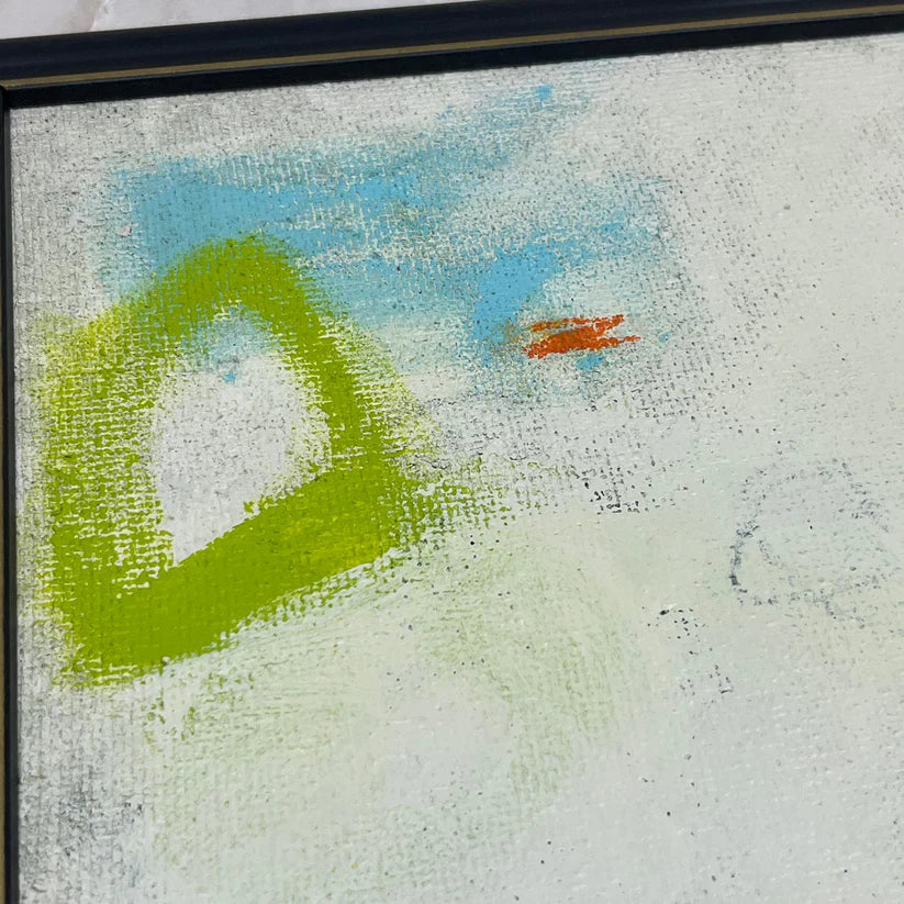 Abstract Mixed Media Painting 'SPLIT SUM' - Original Framed Mixed Media Abstract Art Painting Sam Lewis