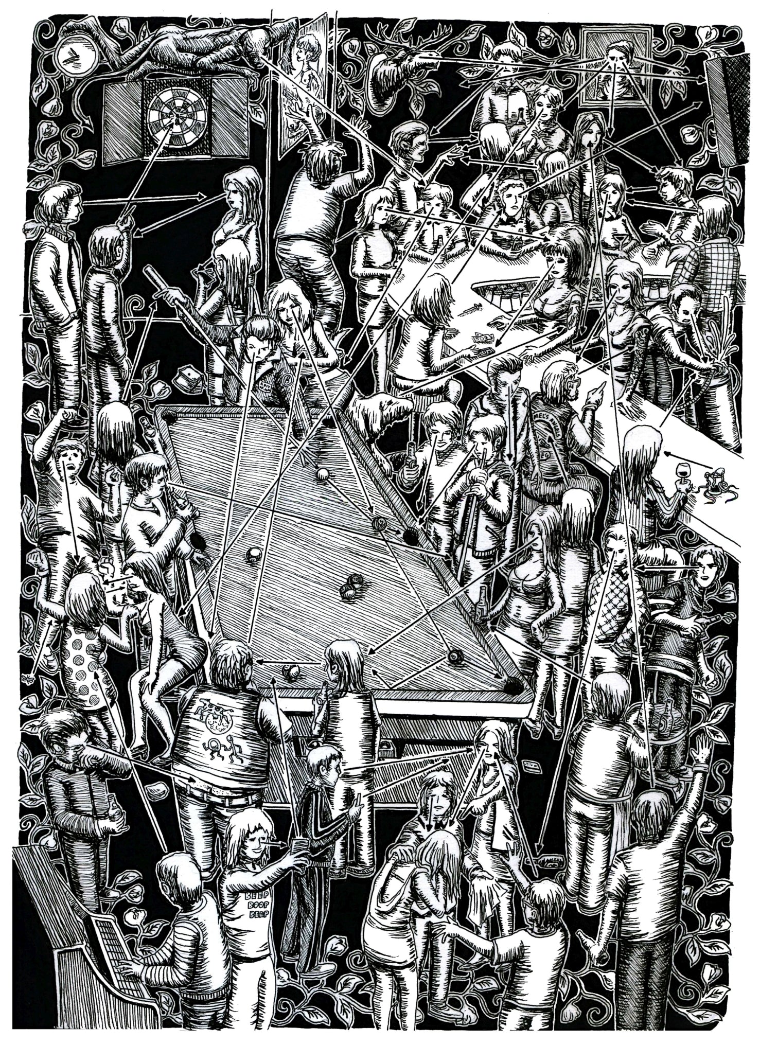 Ink 'ST. ALBERT' - Pen and Ink Joseph Reyes