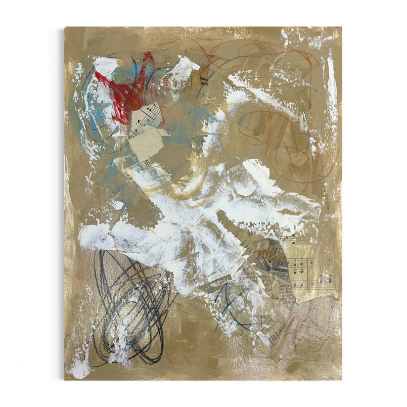 Abstract Mixed Media Painting 'SUBURB OPERA' - Mixed Media Abstract Art Painting Sam Lewis
