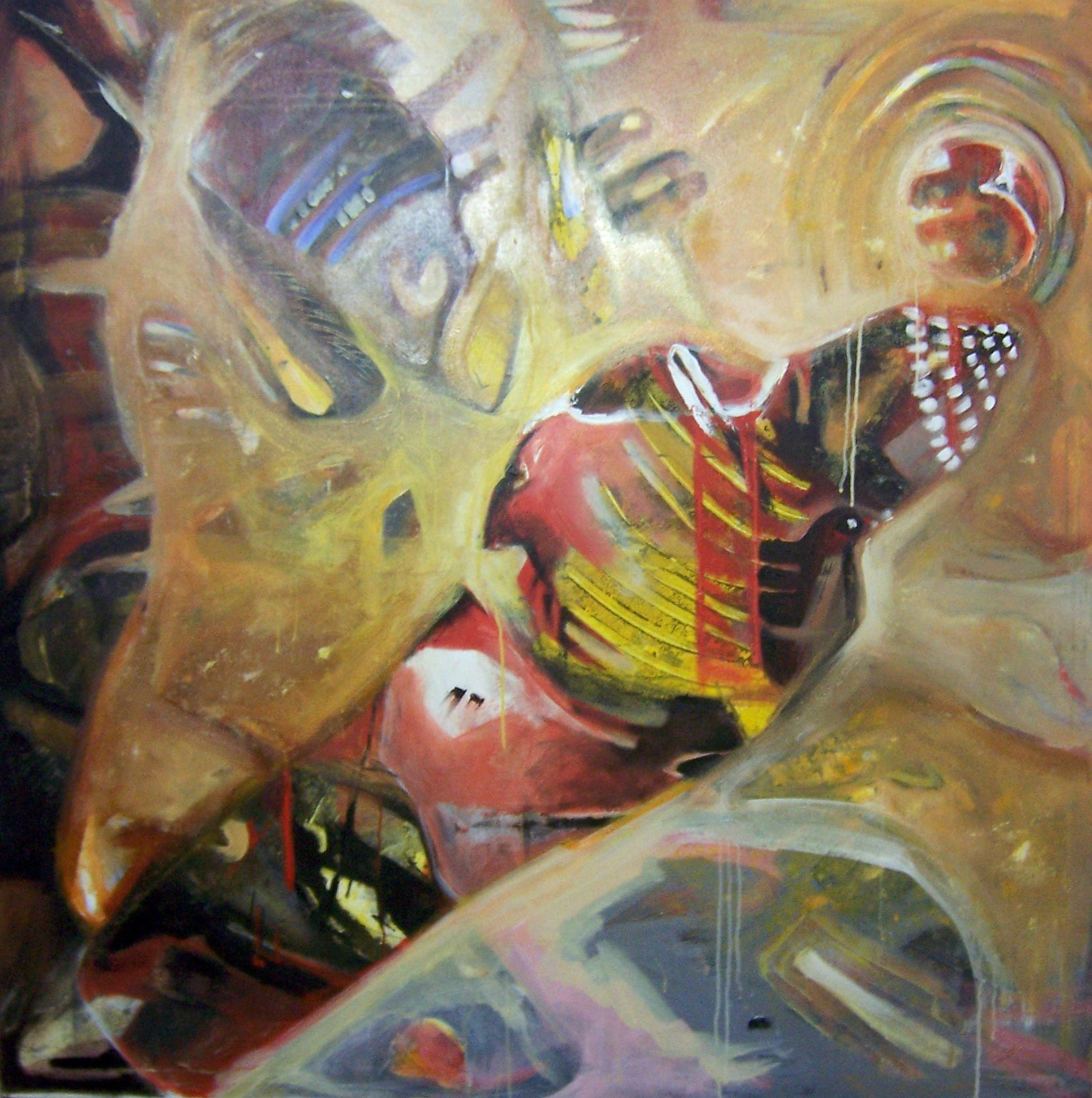 Abstract Painting 'SUCCESS SHADOW' - Mixed Media on Canvas Indranil Banerjee