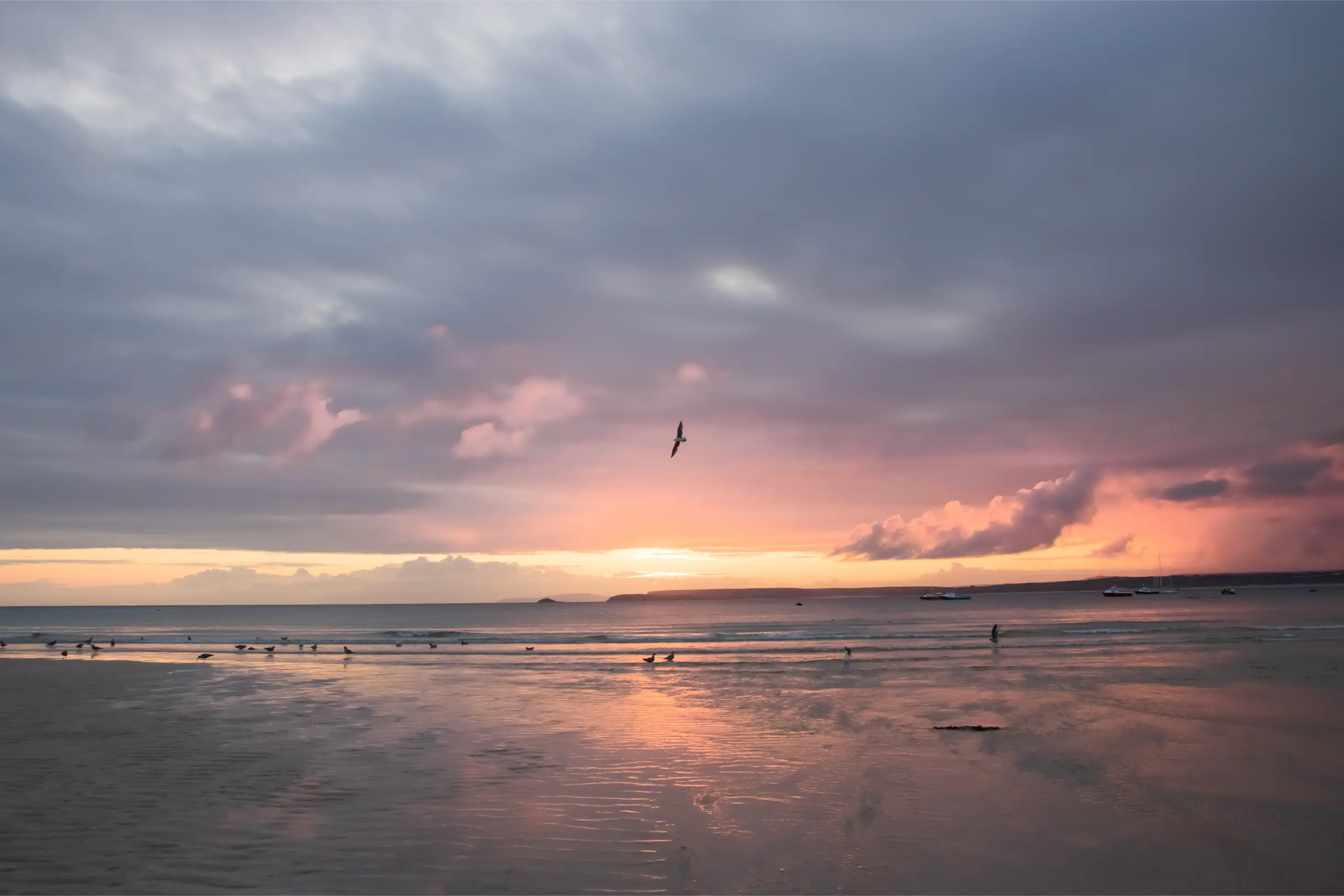 Contemporary Landscape 'SUNRISE PASTELS' Nicola Montfort