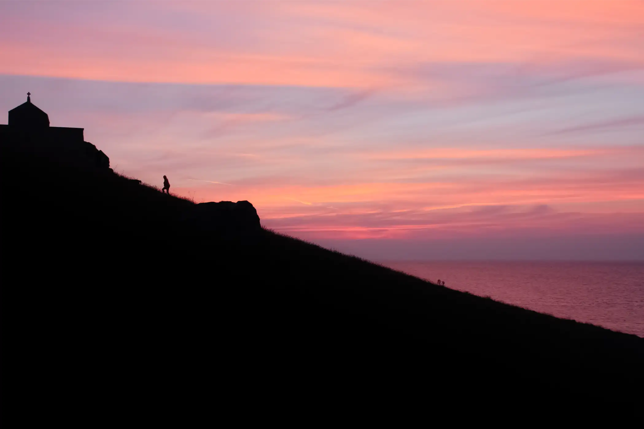 Contemporary Landscape 'SUNSET ASCENT' Nicola Montfort
