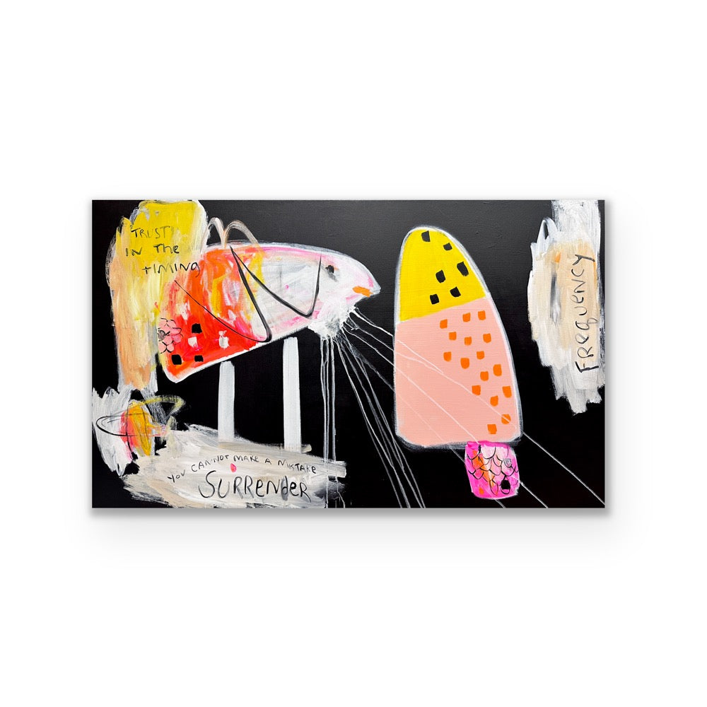 Abstract Acrylic Contemporary Painting 'SURRENDER | SEARCHING FOR LIFE' Megan Gonyo