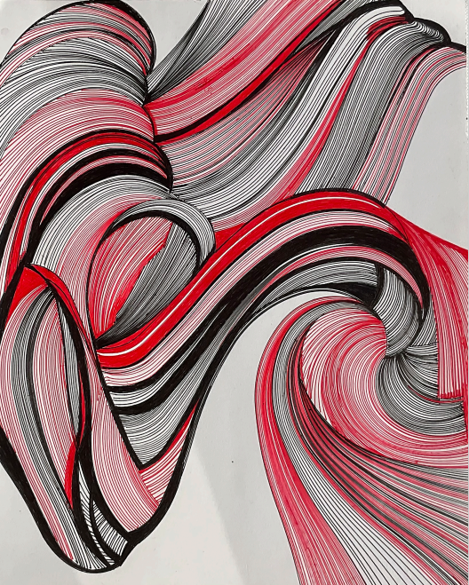 Visionary 'SWIRLING' - Design, Pen Linda Gelbard