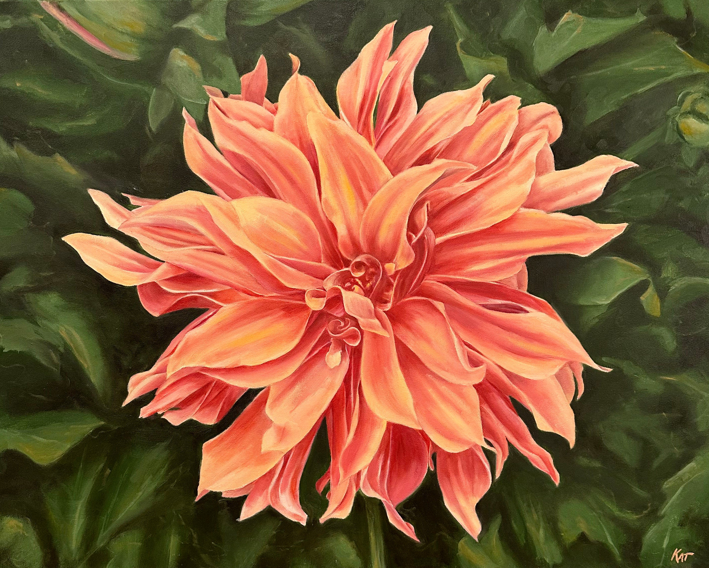 Floral 'Symphony' - Oil Kat Bergman