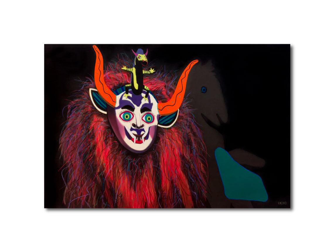 Acrylic Expressionist Figurative Painting Surrealism "THE ORATOR - BOLIVIANOS" Soft Pastel on Sandpaper Barbara Rachko