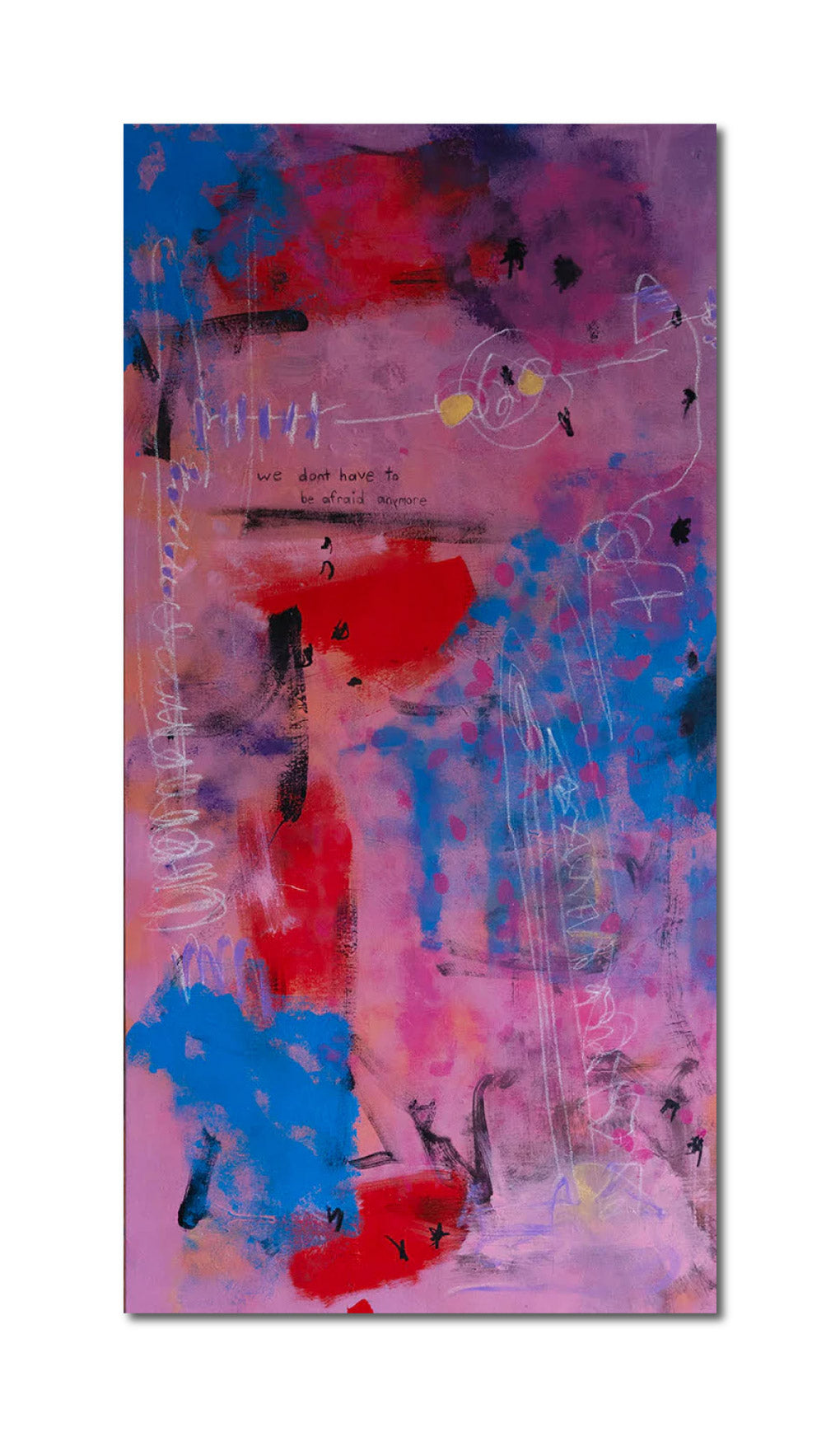 Abstract Acrylic Contemporary Painting 'TO SACRIFICE THE SHADOW' - Mixed Media on Canvas Eddie McClure