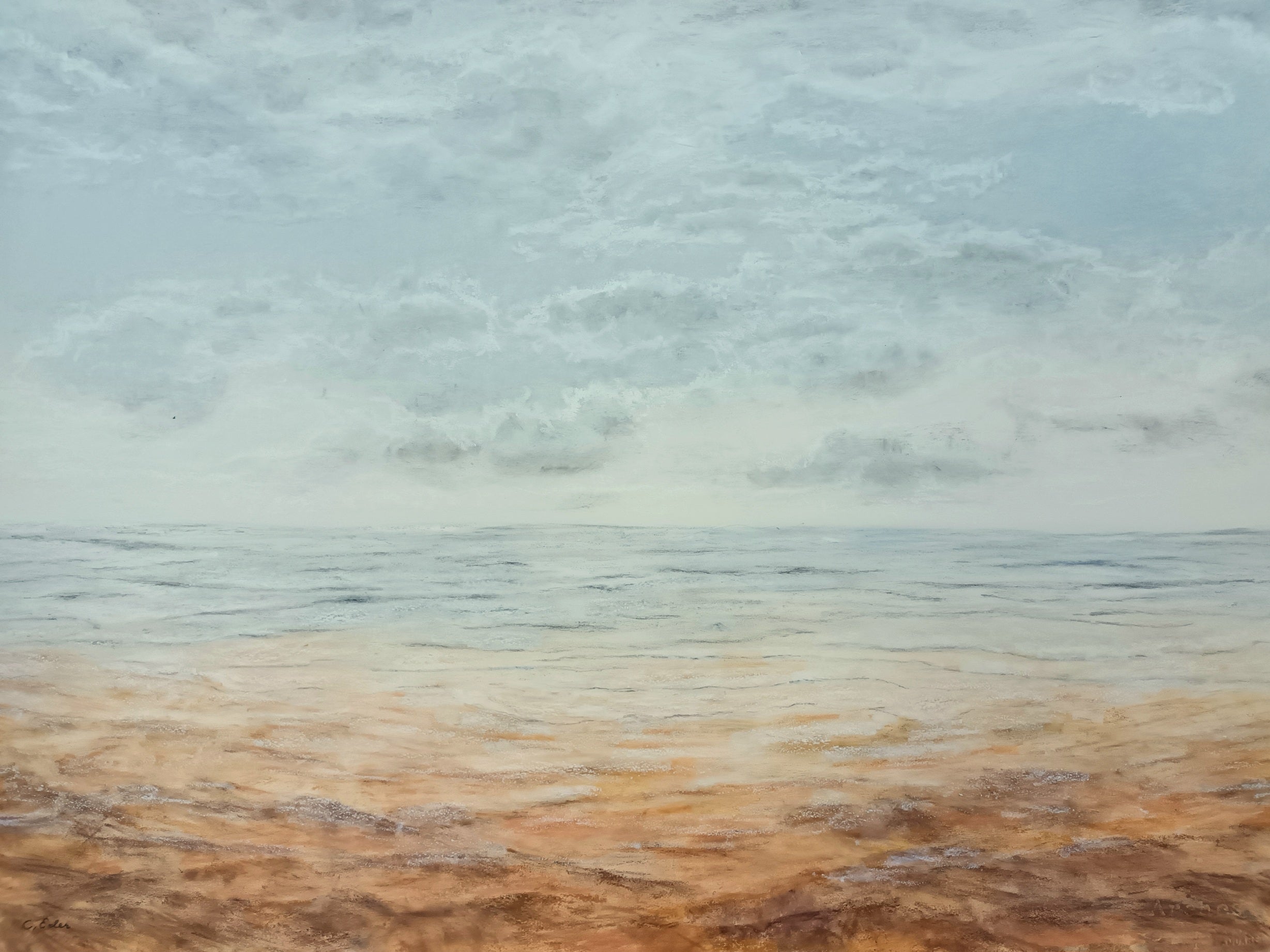 Pastels Watercolor 'THE BEACH' Charlotte Eder