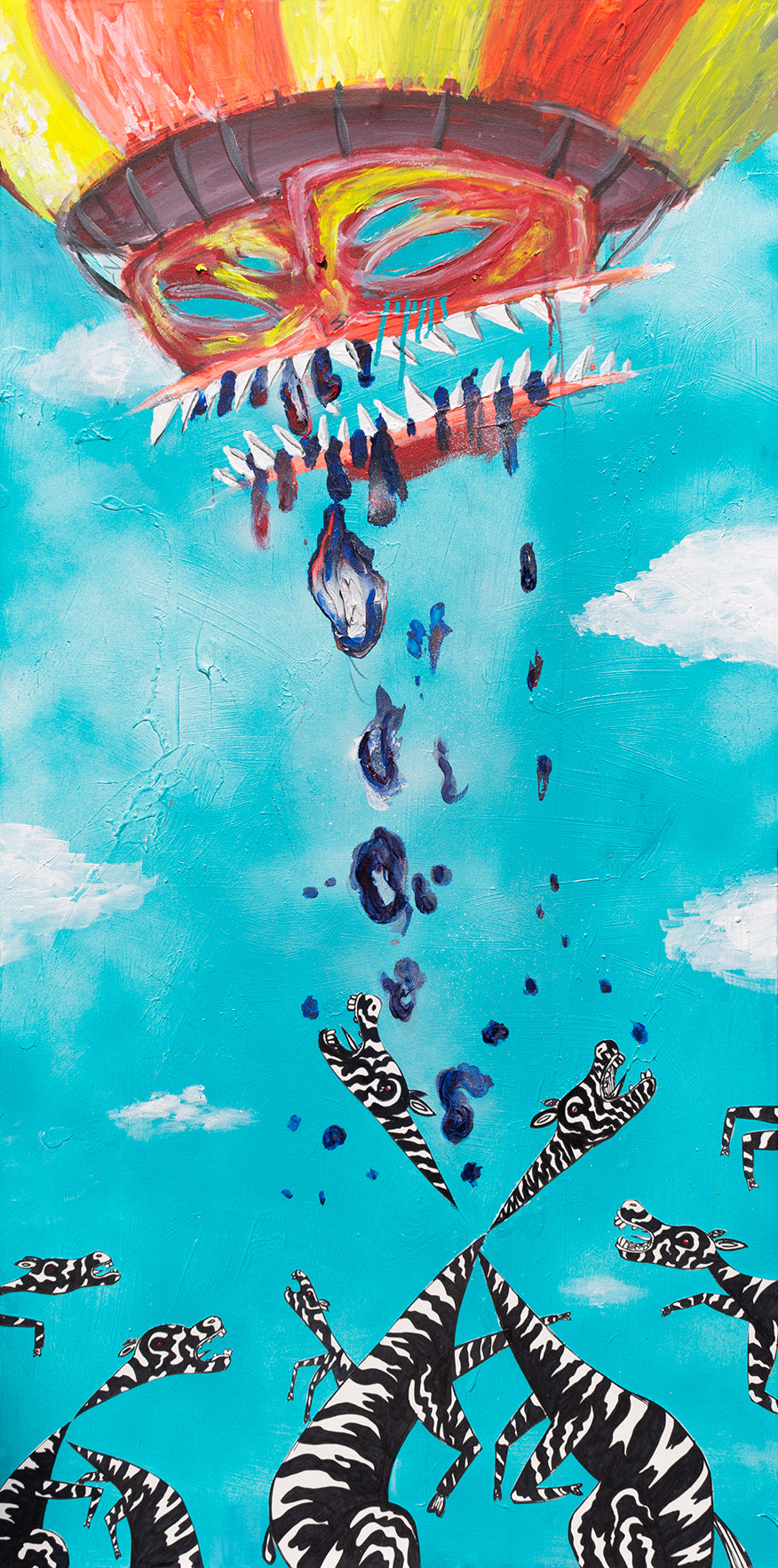 Acrylic Mixed Media 'THE COWBOY’S DREAM' - Acrylic and Mixed Media on Canvas Joseph Smolin