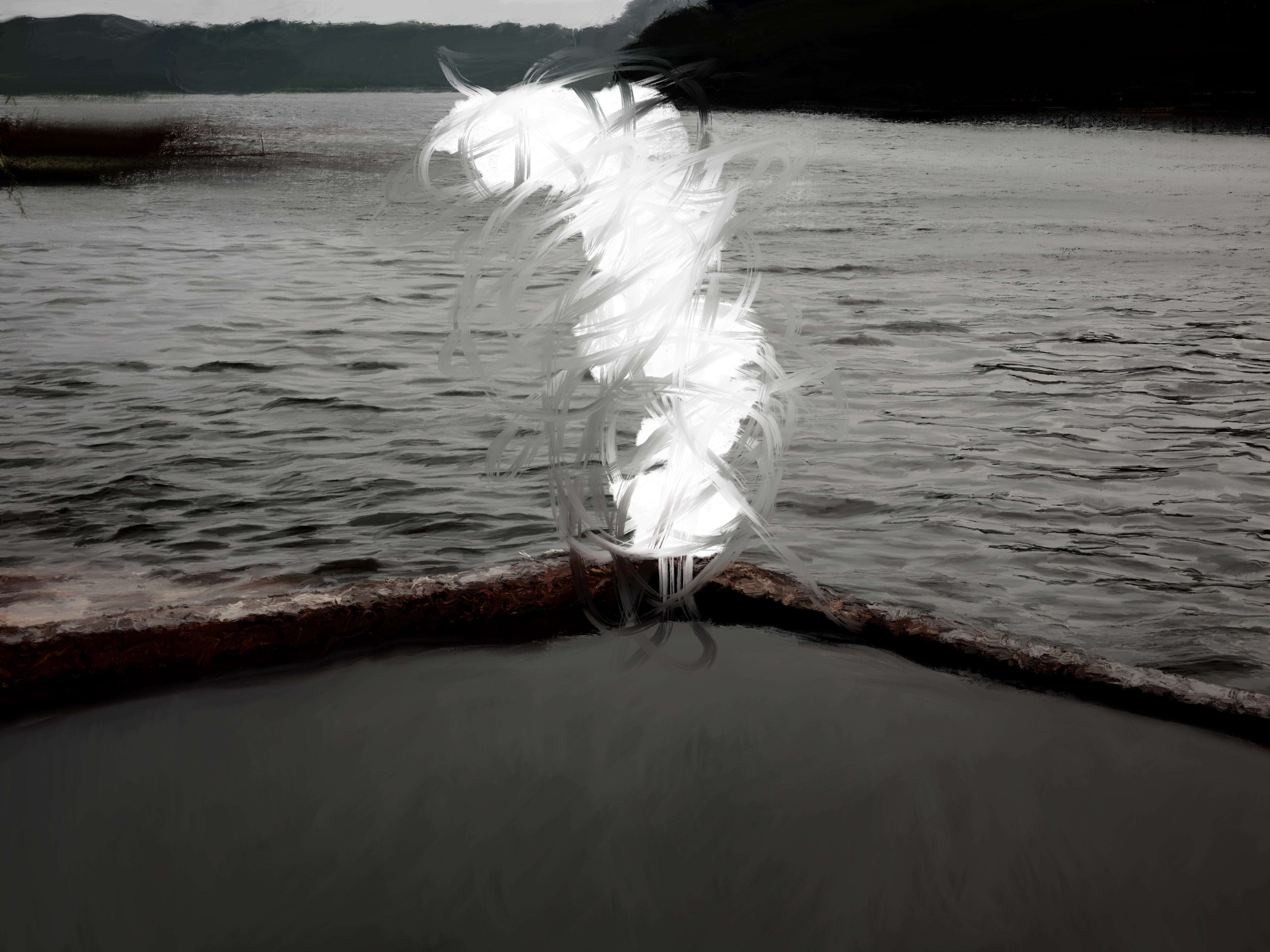 Digital Painting 'THE EVER-CHANGING TIDES OF TIME SHAPE THE VAST EXPANSE.' NO.01 Li Zheng