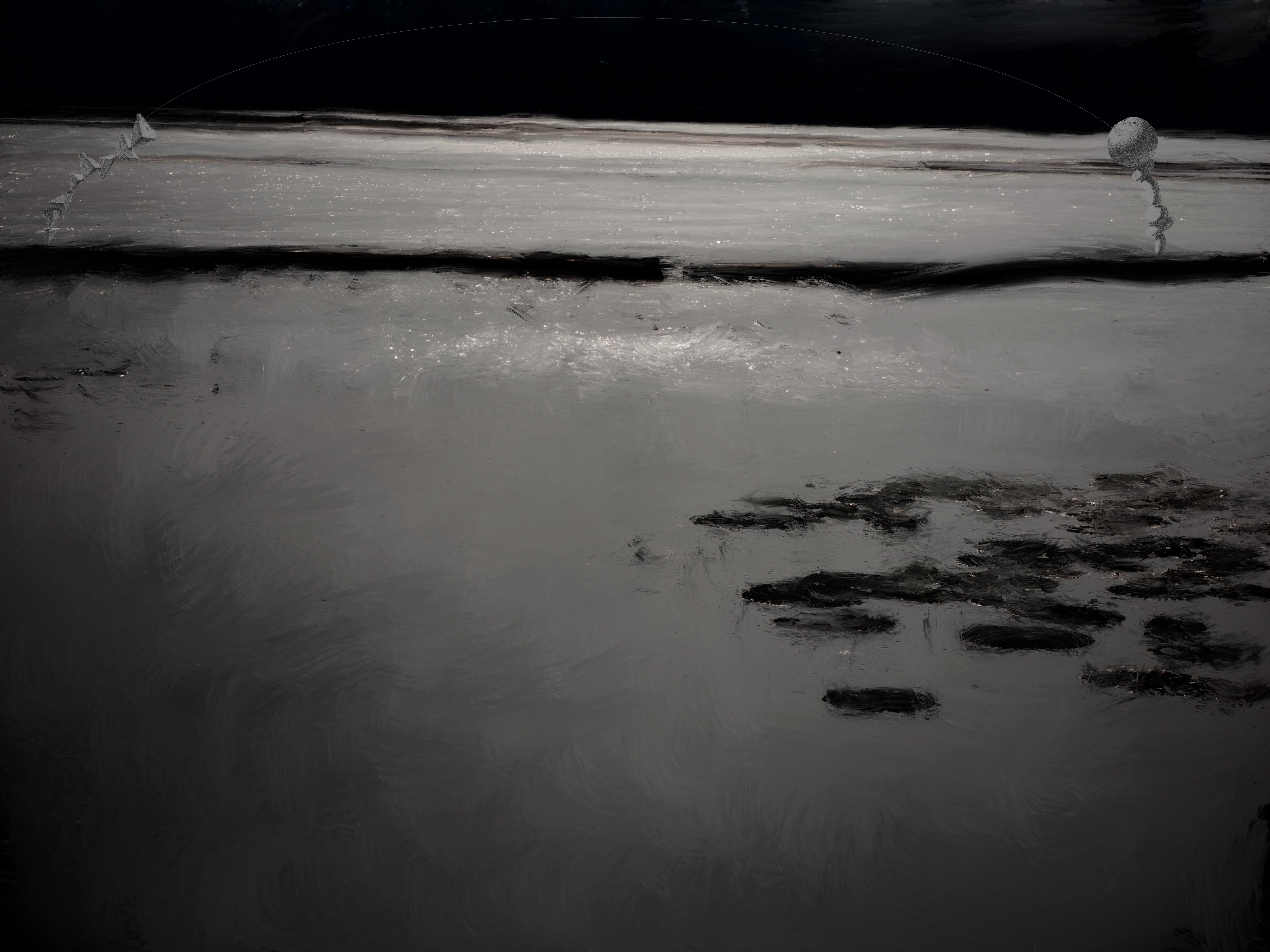 Digital Painting 'THE EVER-CHANGING TIDES OF TIME SHAPE THE VAST EXPANSE.' NO.02 Li Zheng