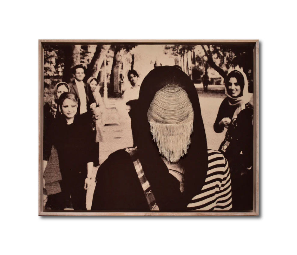 Prints 'UNSPOKEN MEMORIES' - Silkscreen print on Canvas Parastoo Ahovan