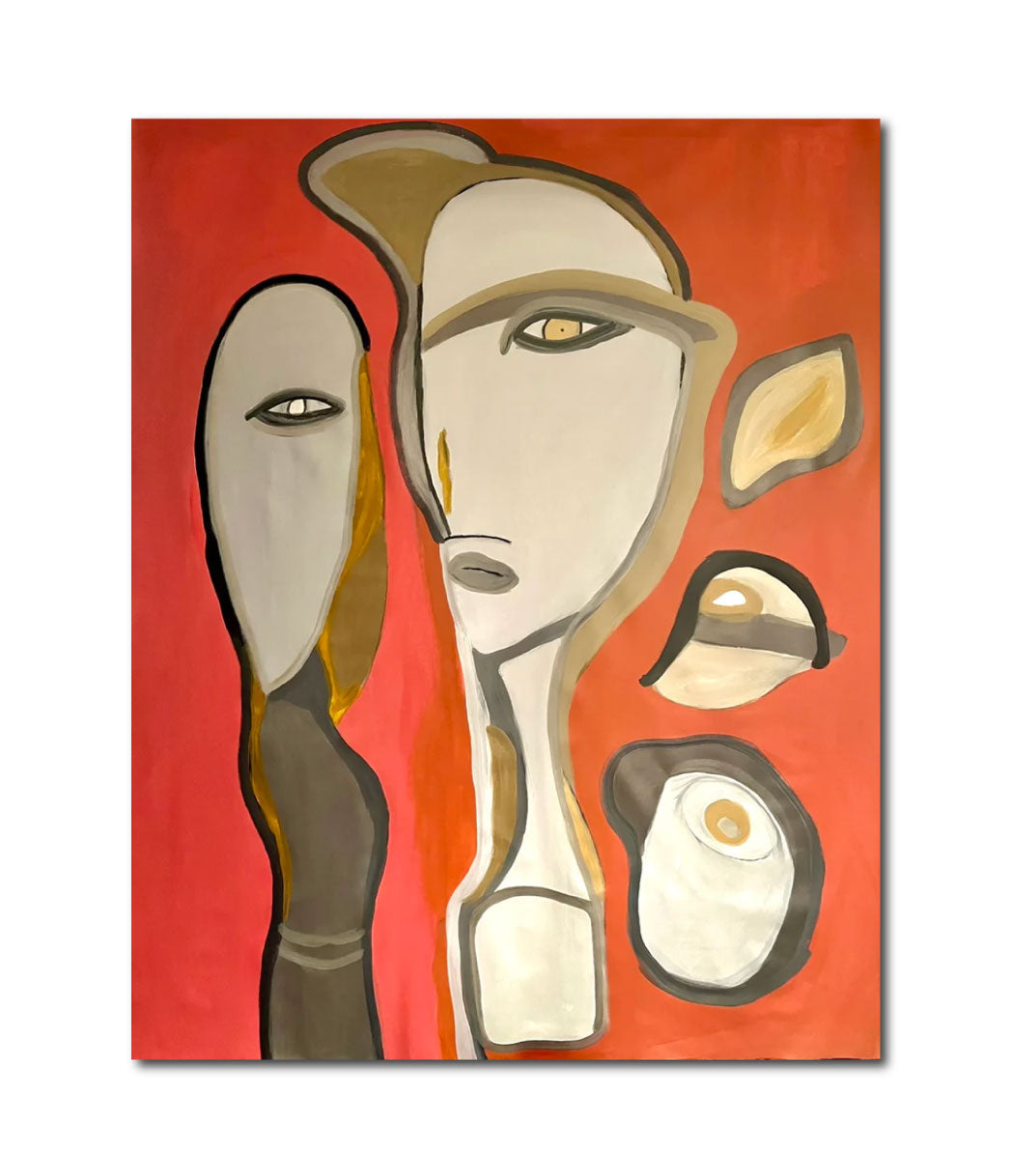 Acrylic 'US' - Acrylic on Canvas John Bacon