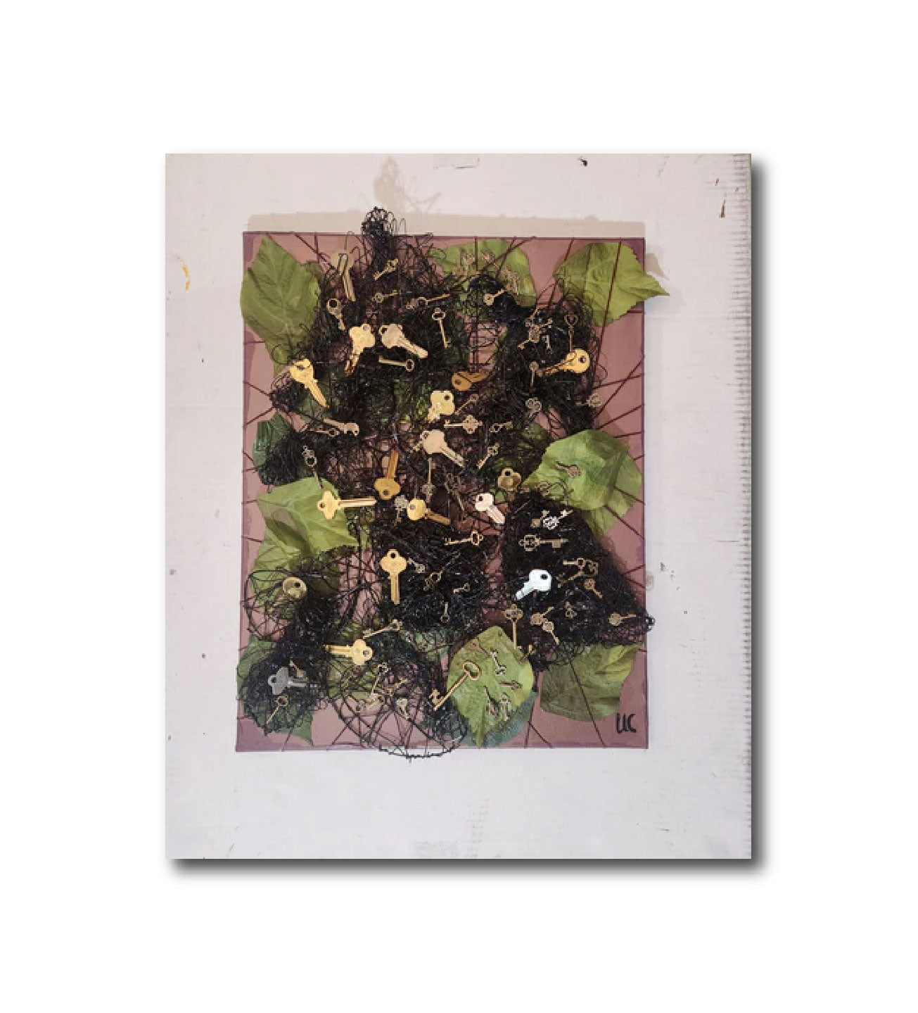 Mixed Media 'LOST KEYS II' - Object and Mixed Media on Canvas Ulani Curry