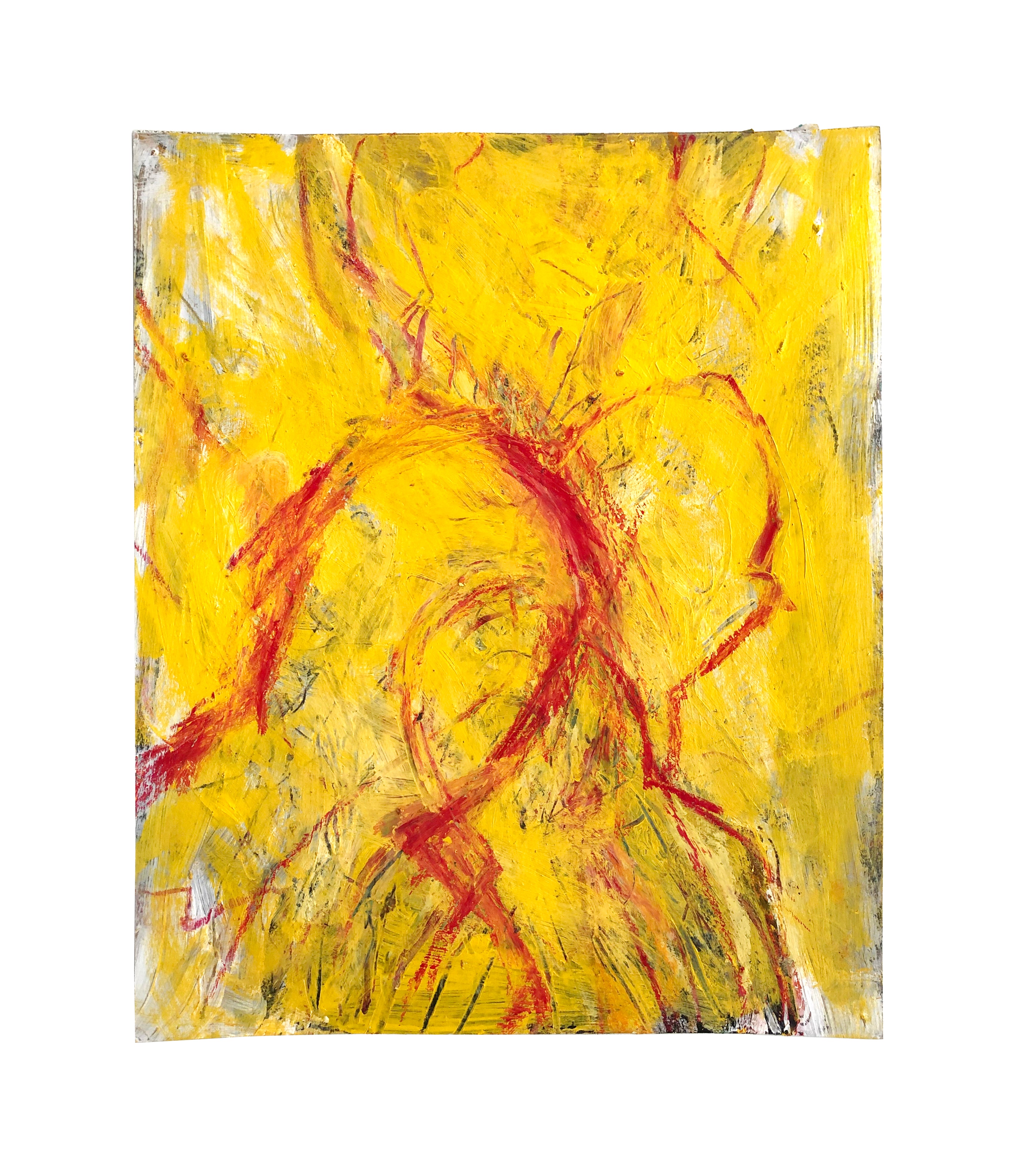 Abstract Acrylic Expressionist Oil Painting 'UNTITLED NO. 1' John Waski