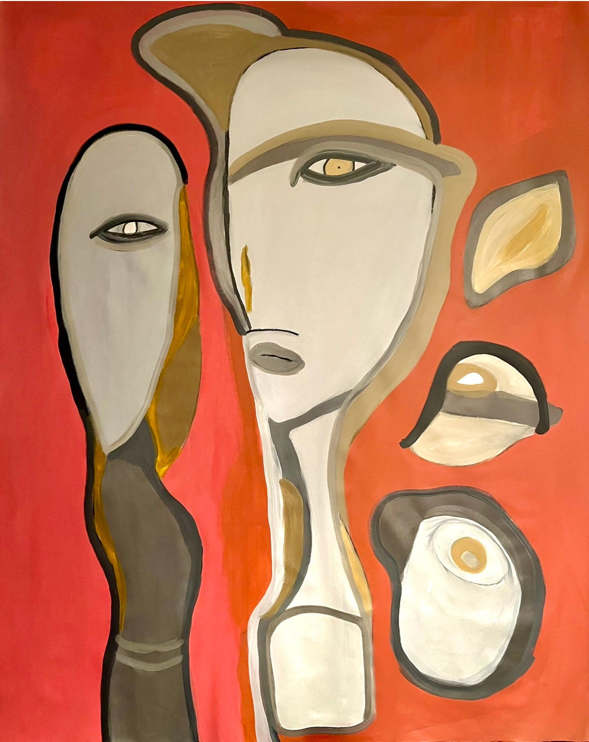 Acrylic 'US' - Acrylic on Canvas John Bacon