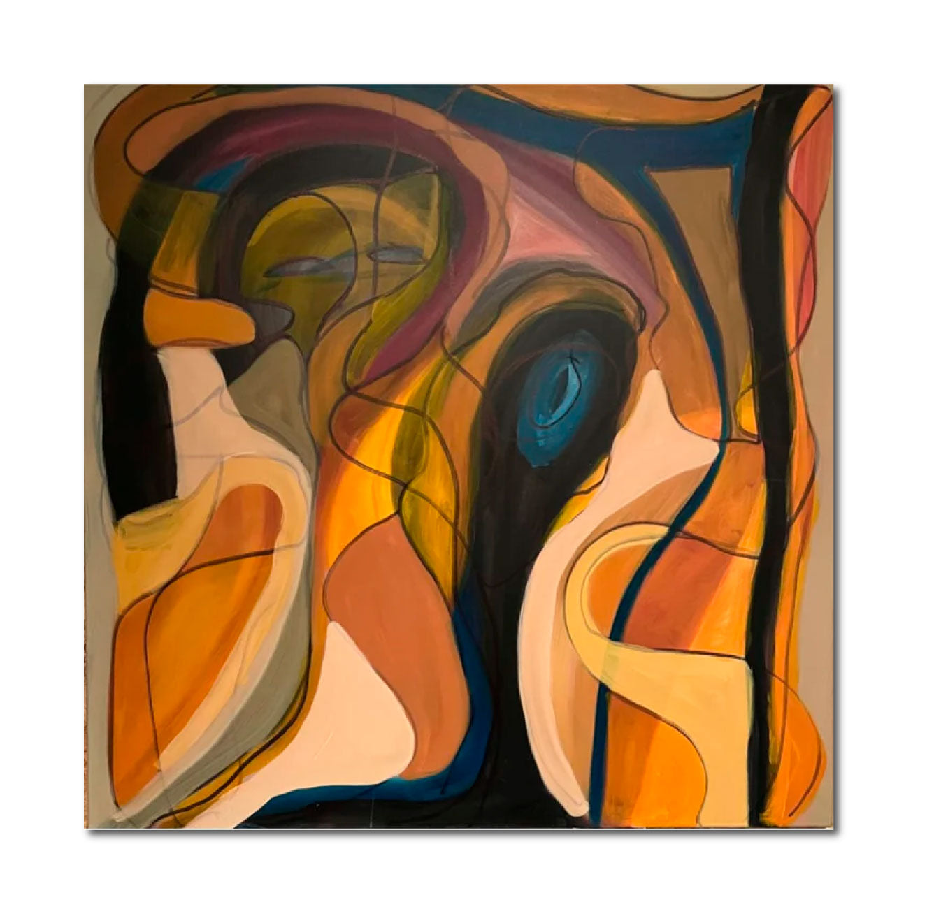 Acrylic 'WITH RESPECT' - Acrylic on Canvas John Bacon