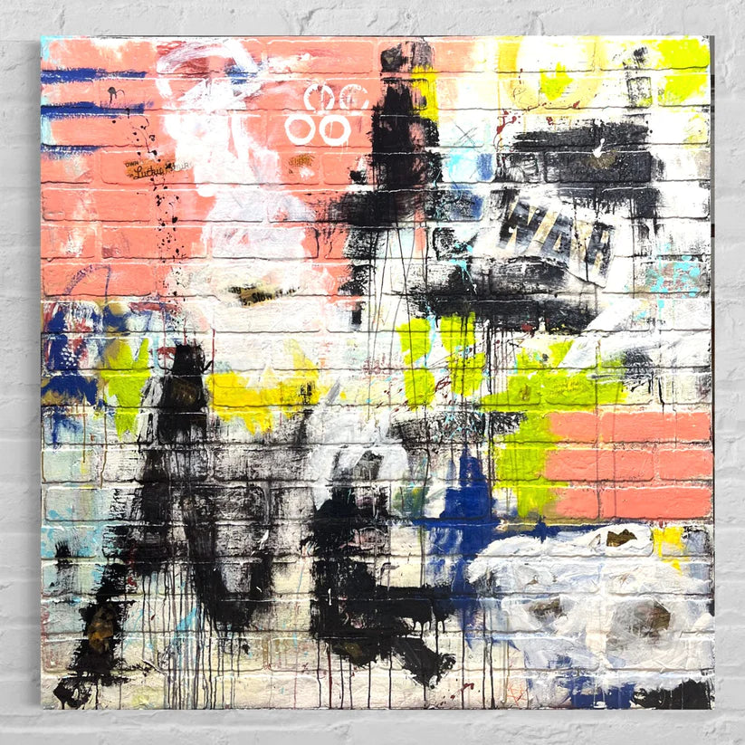 Abstract Painting 'WAR' - Huge Abstract Art Painting Sam Lewis