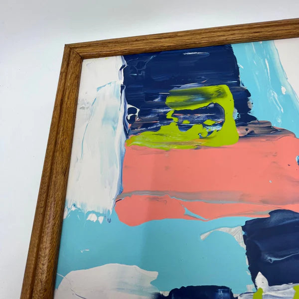 Acrylic 'WATERMELON GELATO' - Acrylic on Glass Sam Lewis