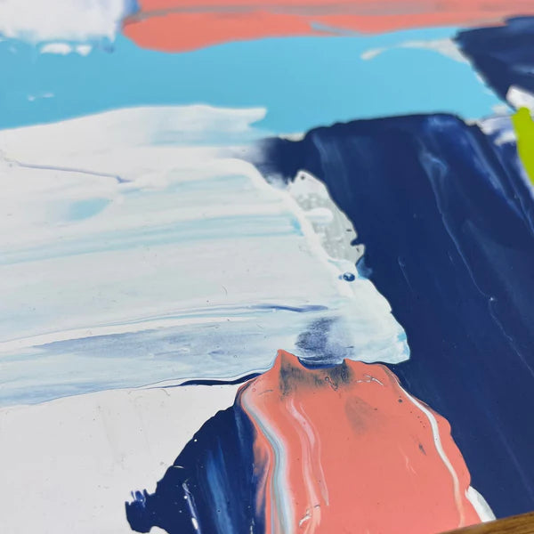 Acrylic 'WATERMELON GELATO' - Acrylic on Glass Sam Lewis