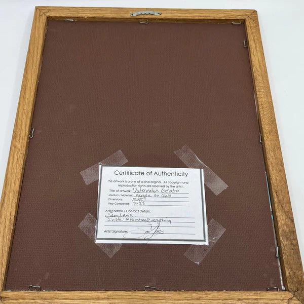 Acrylic 'WATERMELON GELATO' - Acrylic on Glass Sam Lewis