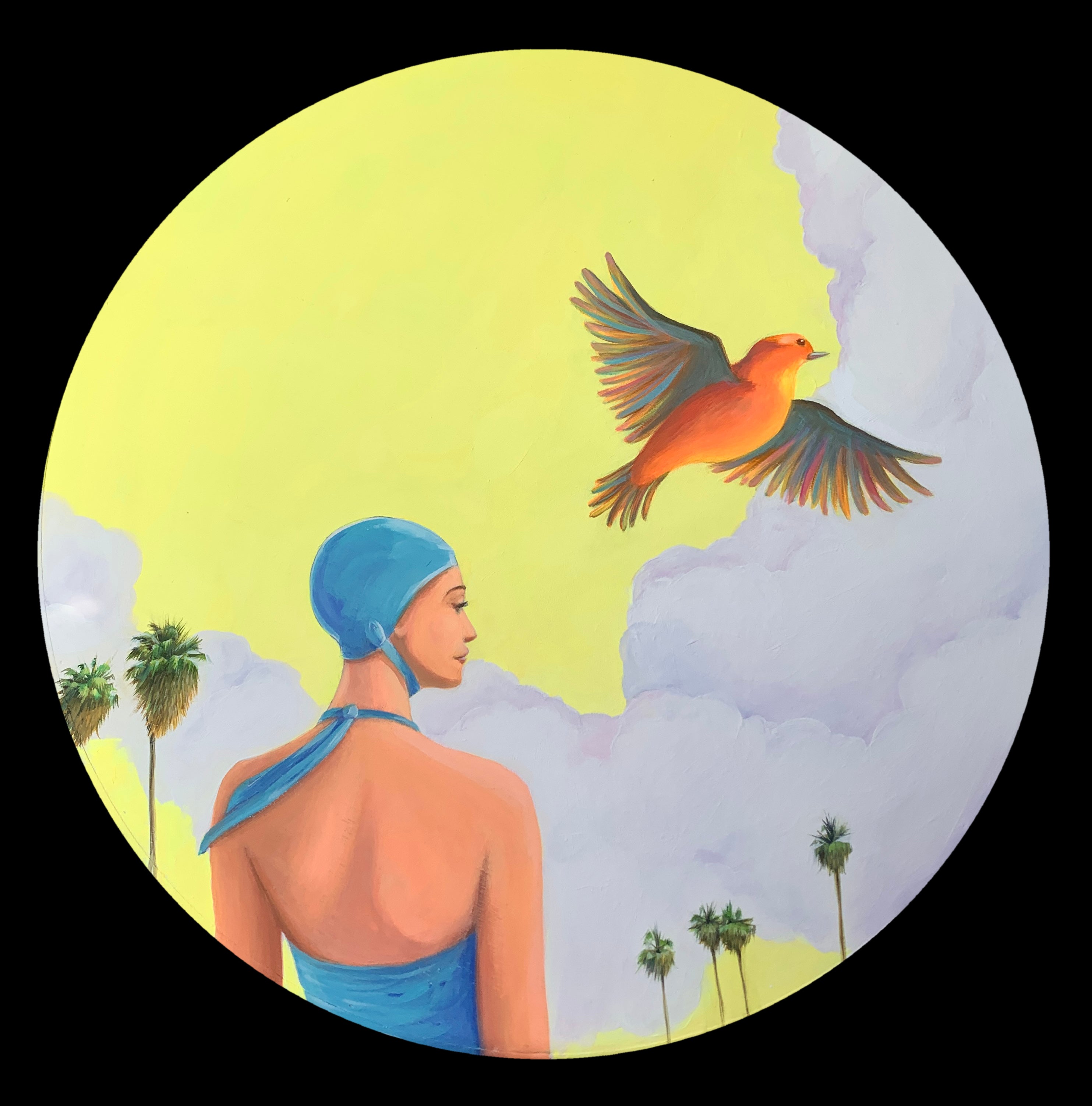 Acrylic 'WHAT WE SEE BEFORE US' - Acrylic on Wood Panel Leticia Lacy