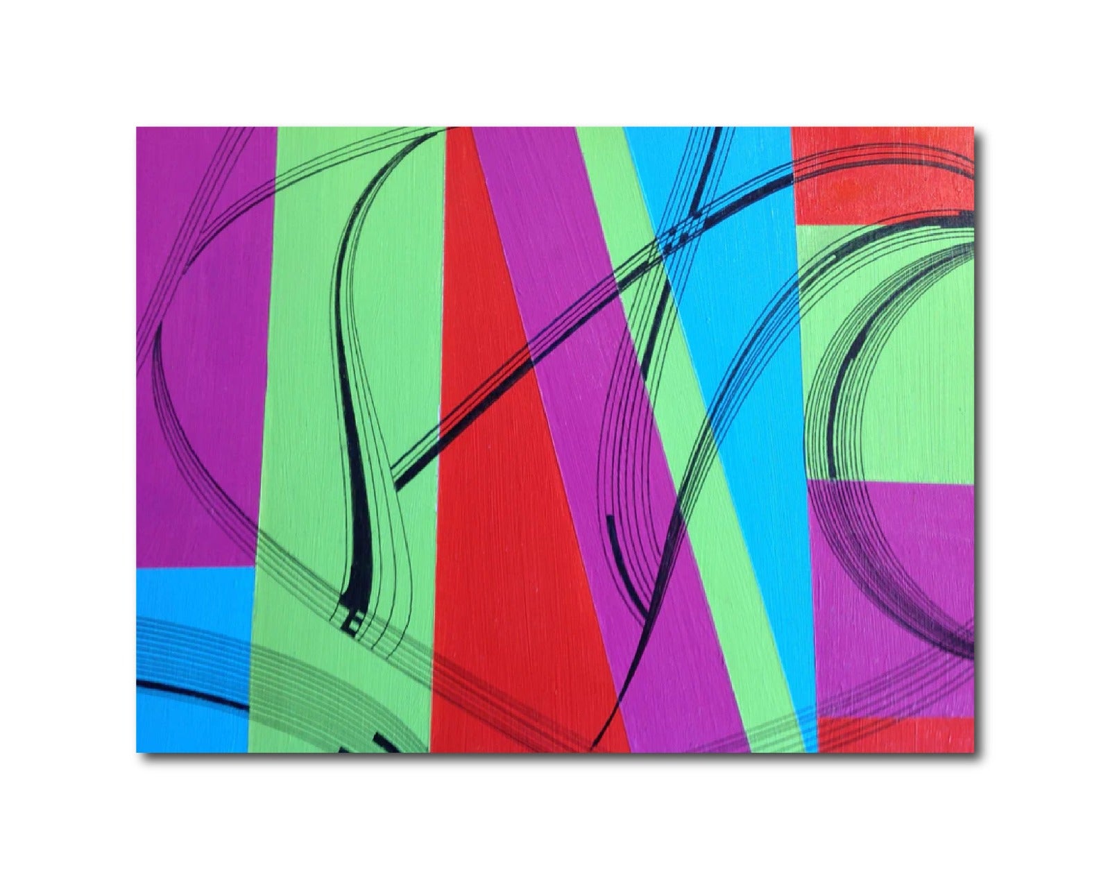 Contemporary 'PANEL 1' - Acrylic and ink Linda Gelbard