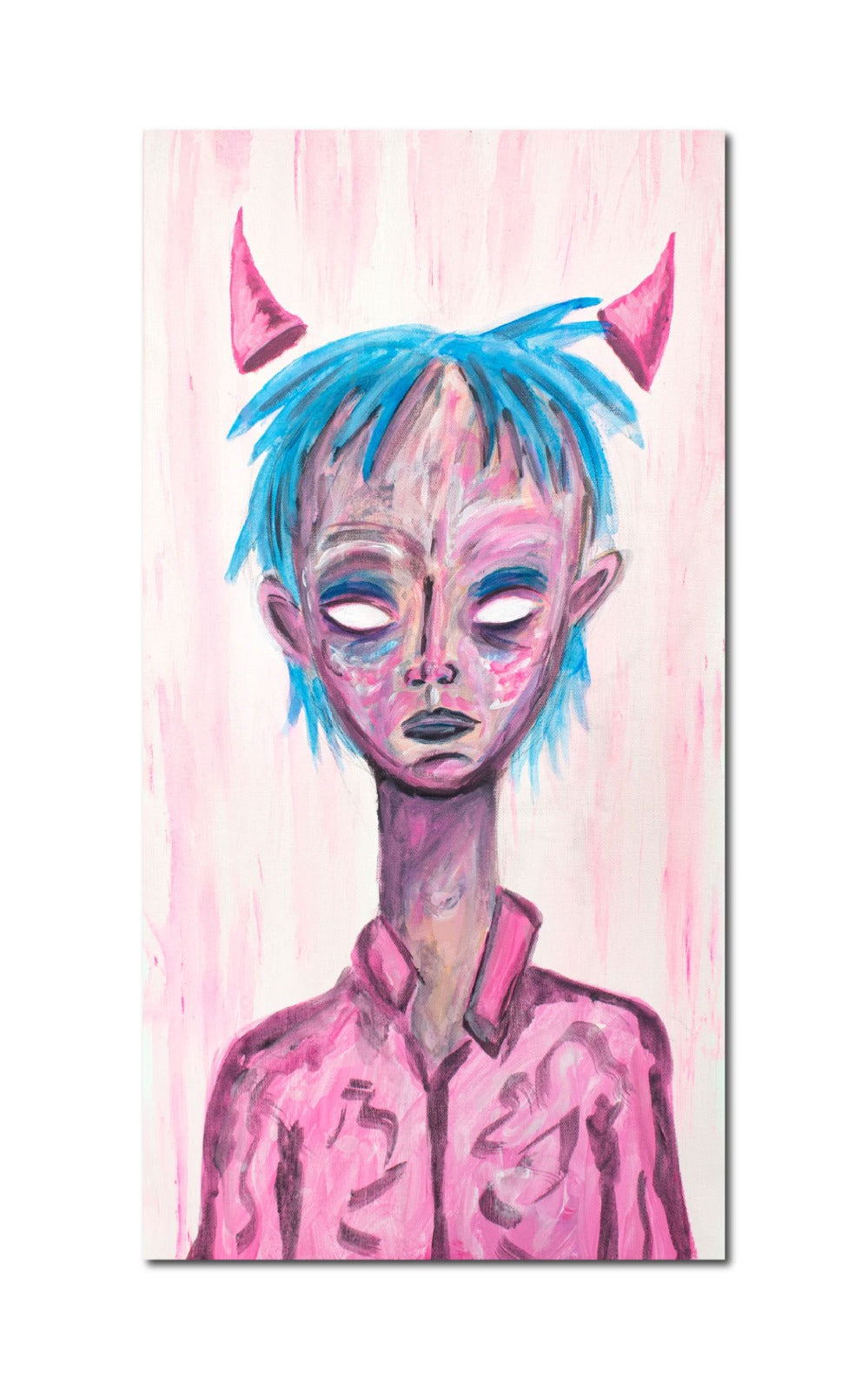 Acrylic 'SKULL BOY' - Acrylic on Canvas Joseph Smolin