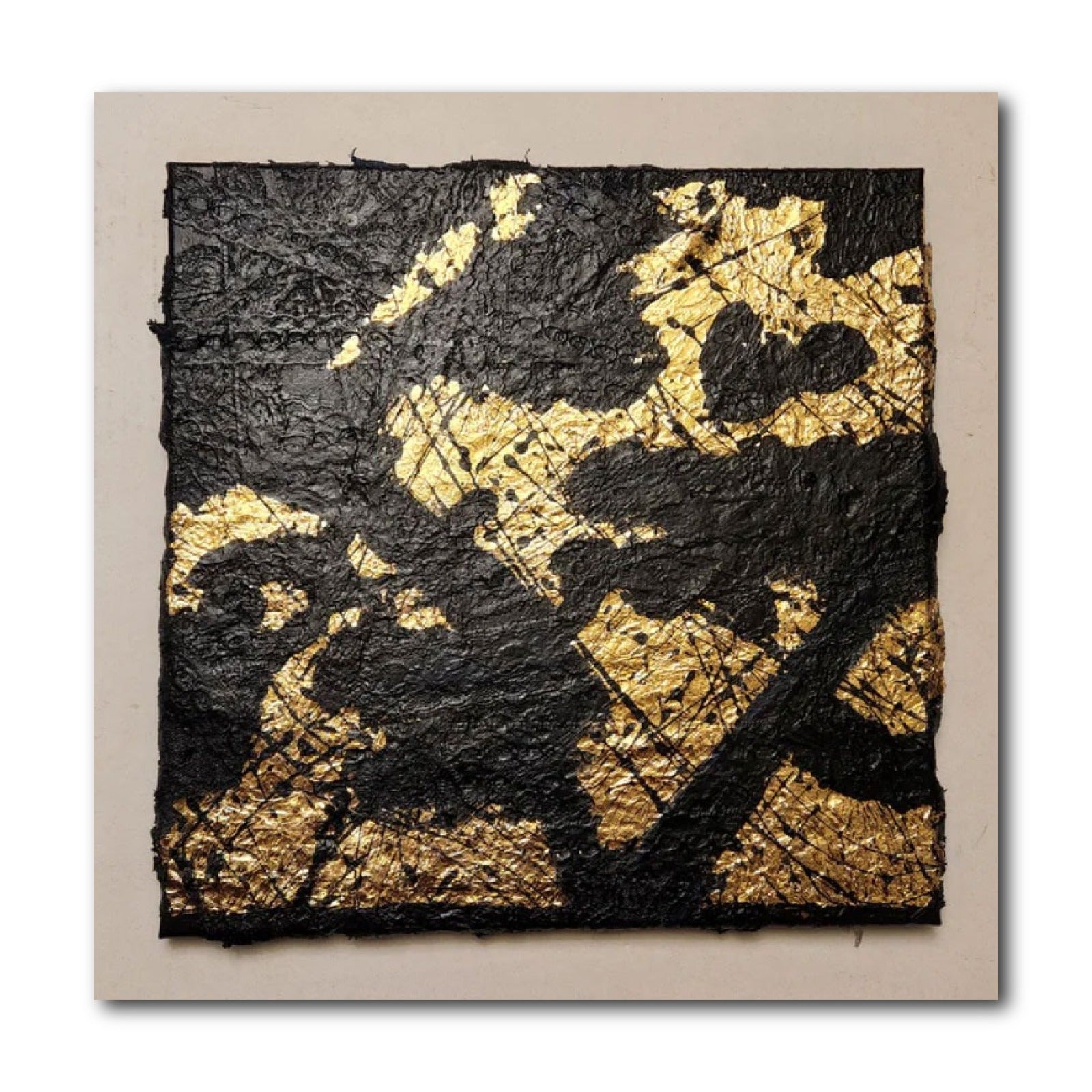 Abstract Acrylic Contemporary Painting 'COVERED II' Acrylic and Mixed Media on Canvas Ulani Curry