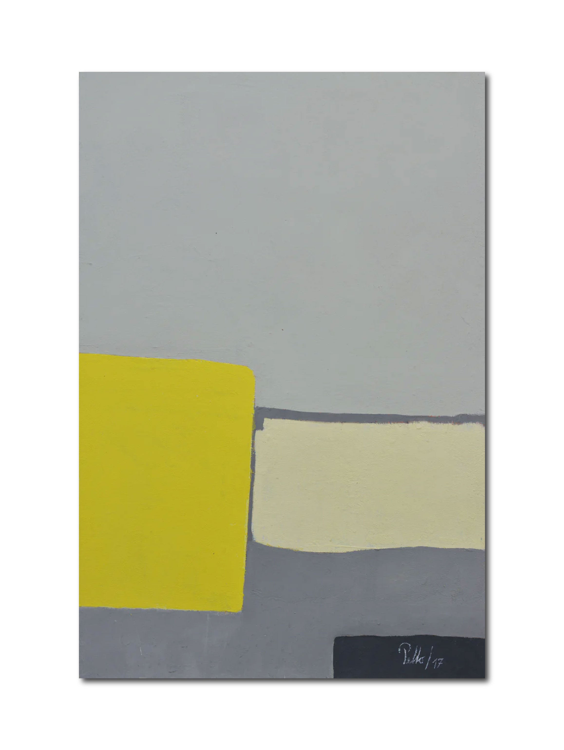 Abstract Acrylic Pop Art 'LET THE SUN SHINE' - Acrylic and Sand on Paper on Rigid-Foam Franz Petto