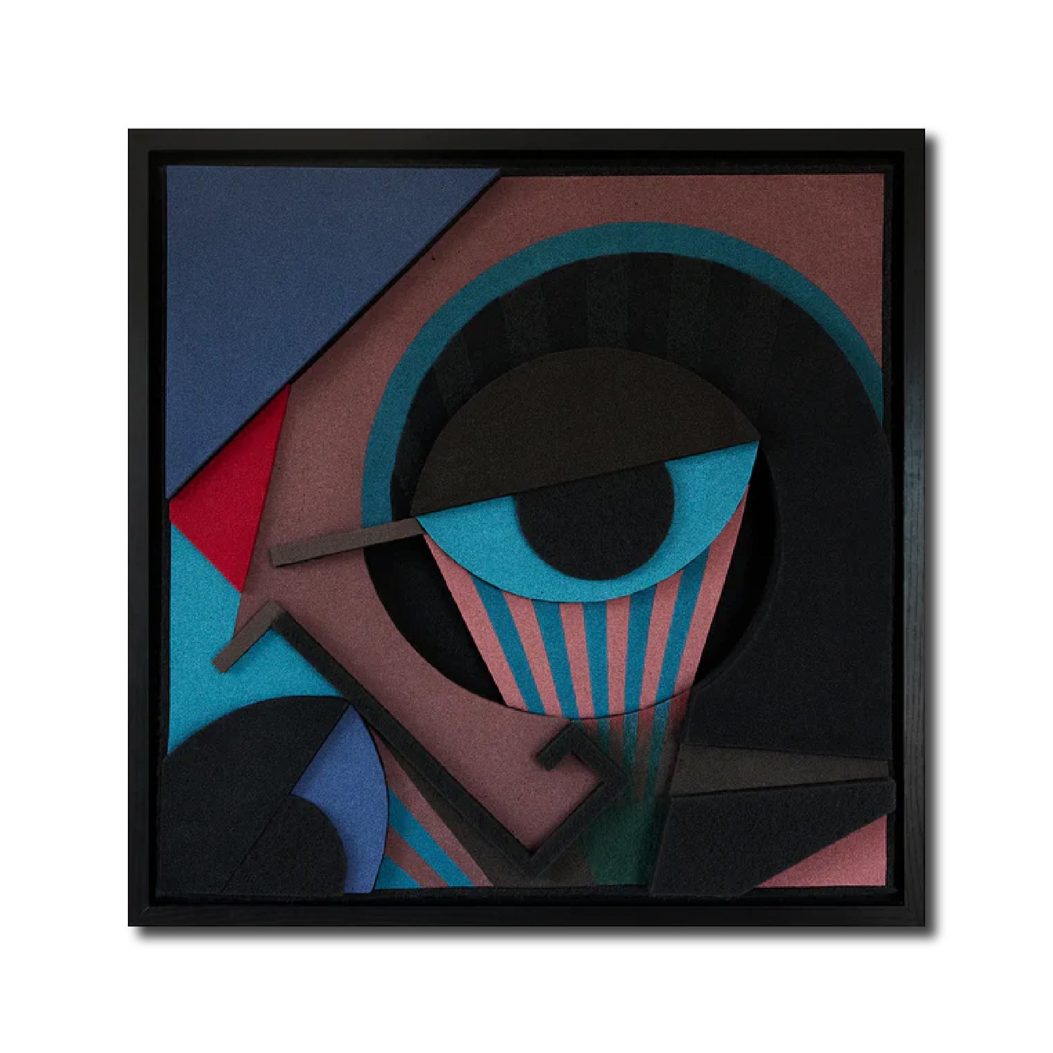 Abstract Acrylic Geometric Mixed Media 'RADIANCE' - Mixed Media Sculpture Eni Pullumbi