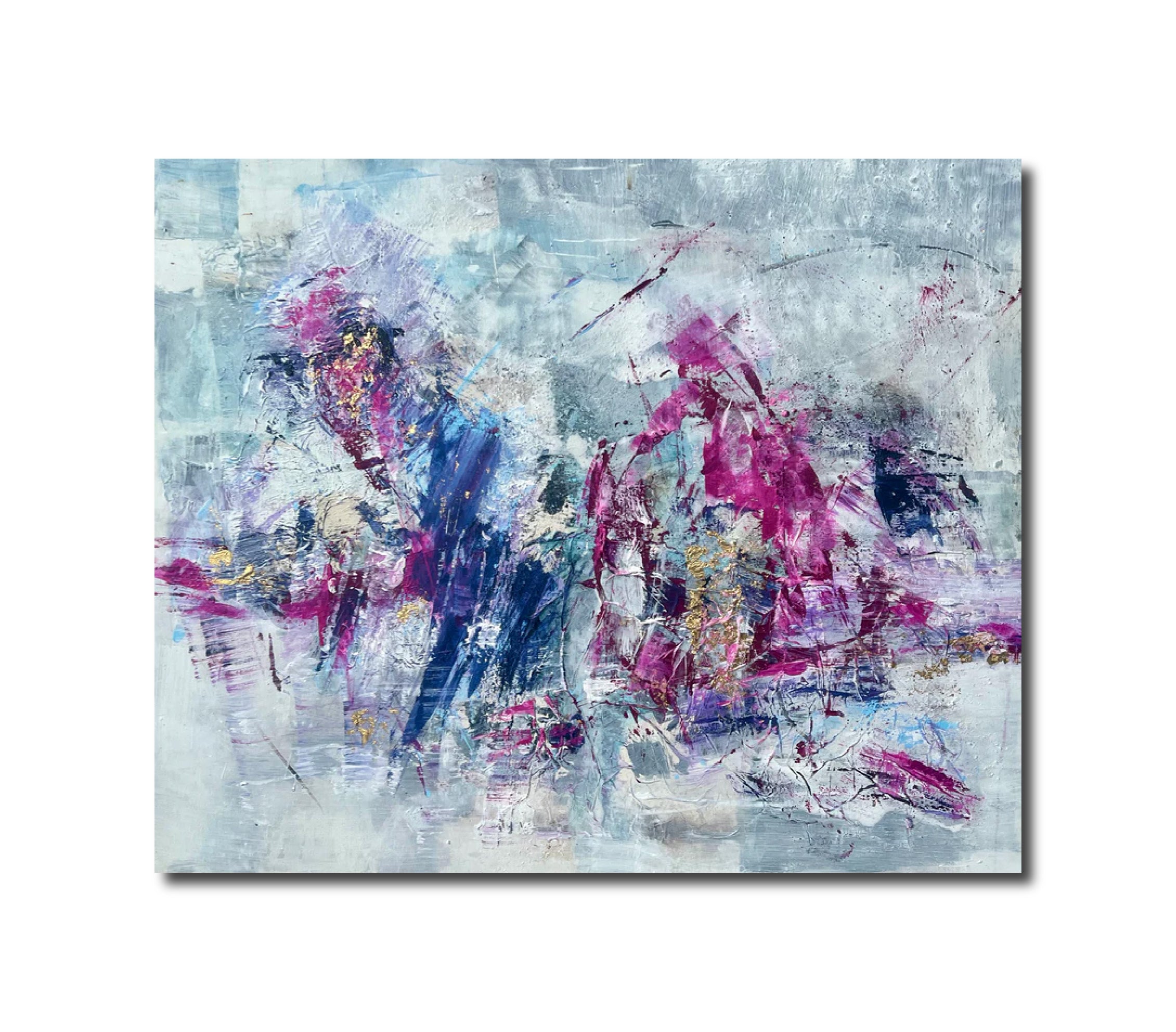 Abstract Painting 'SECRET DREAMLAND' - Acrylics, Pigments on Canvas Michelle Hold