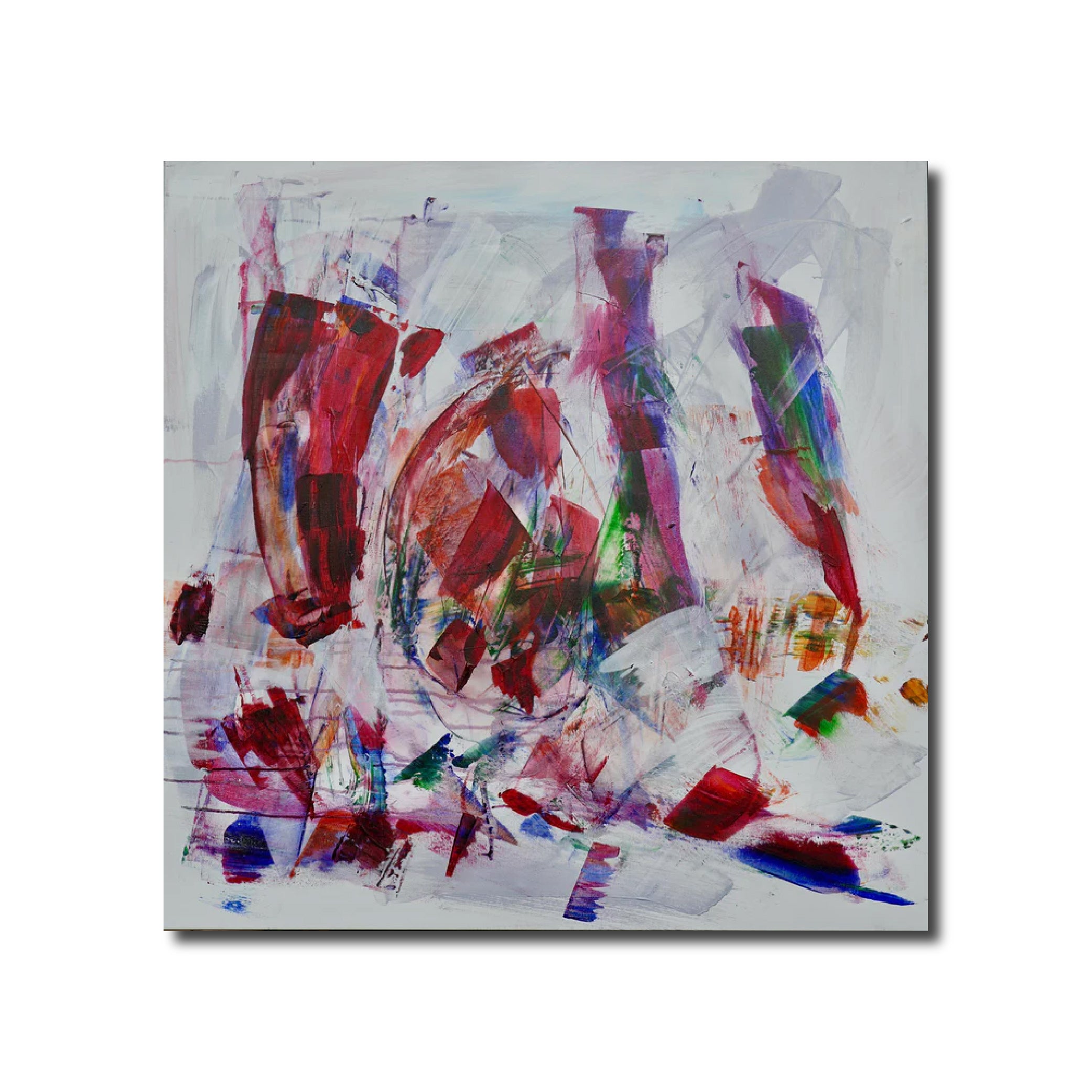 Abstract Acrylic Painting 'TRUE COLORS' - Acrylics, Pigments on Canvas Michelle Hold
