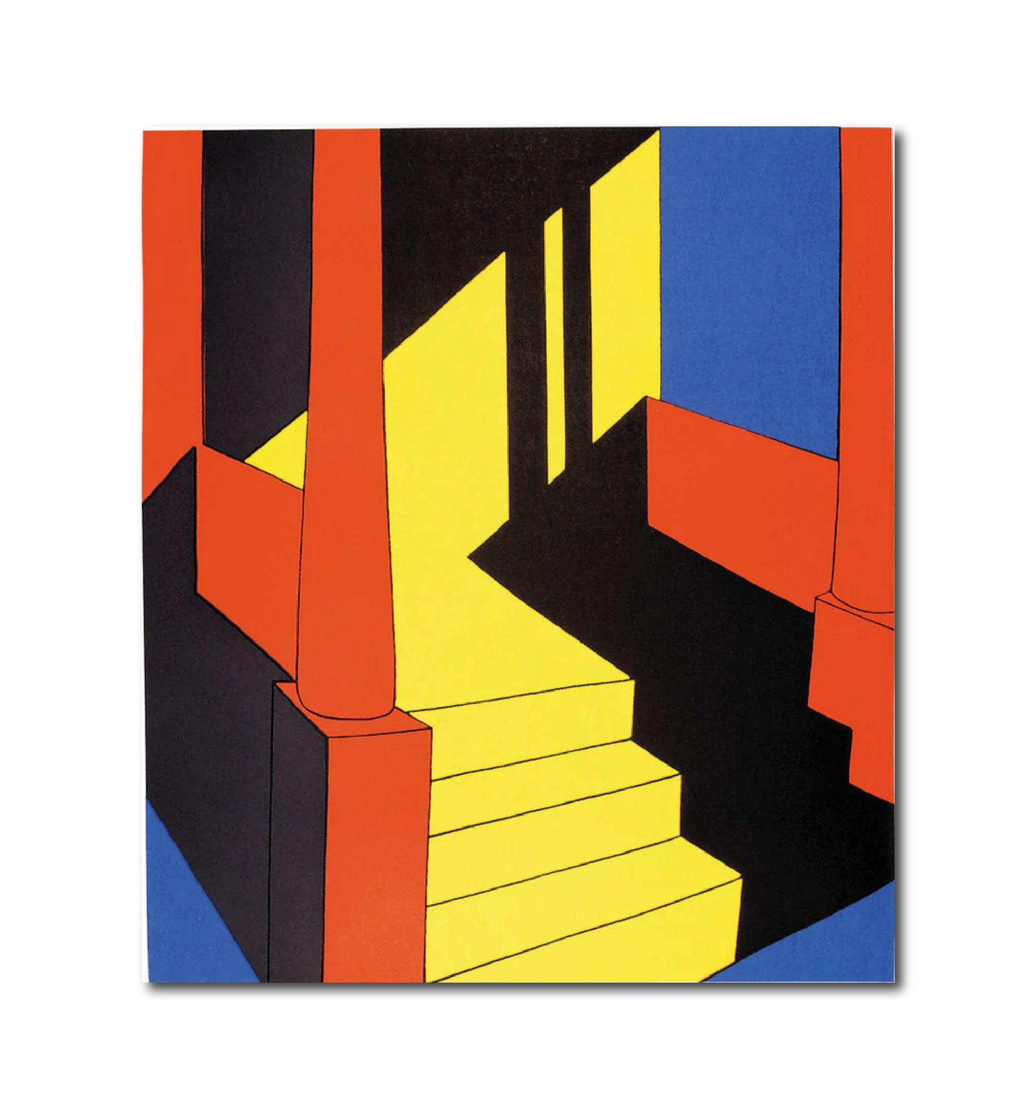 Abstract Screenprint 'BRIGHT DAY' - Screenprint on 300gsm Matt Archival Paper Katherine Lubar