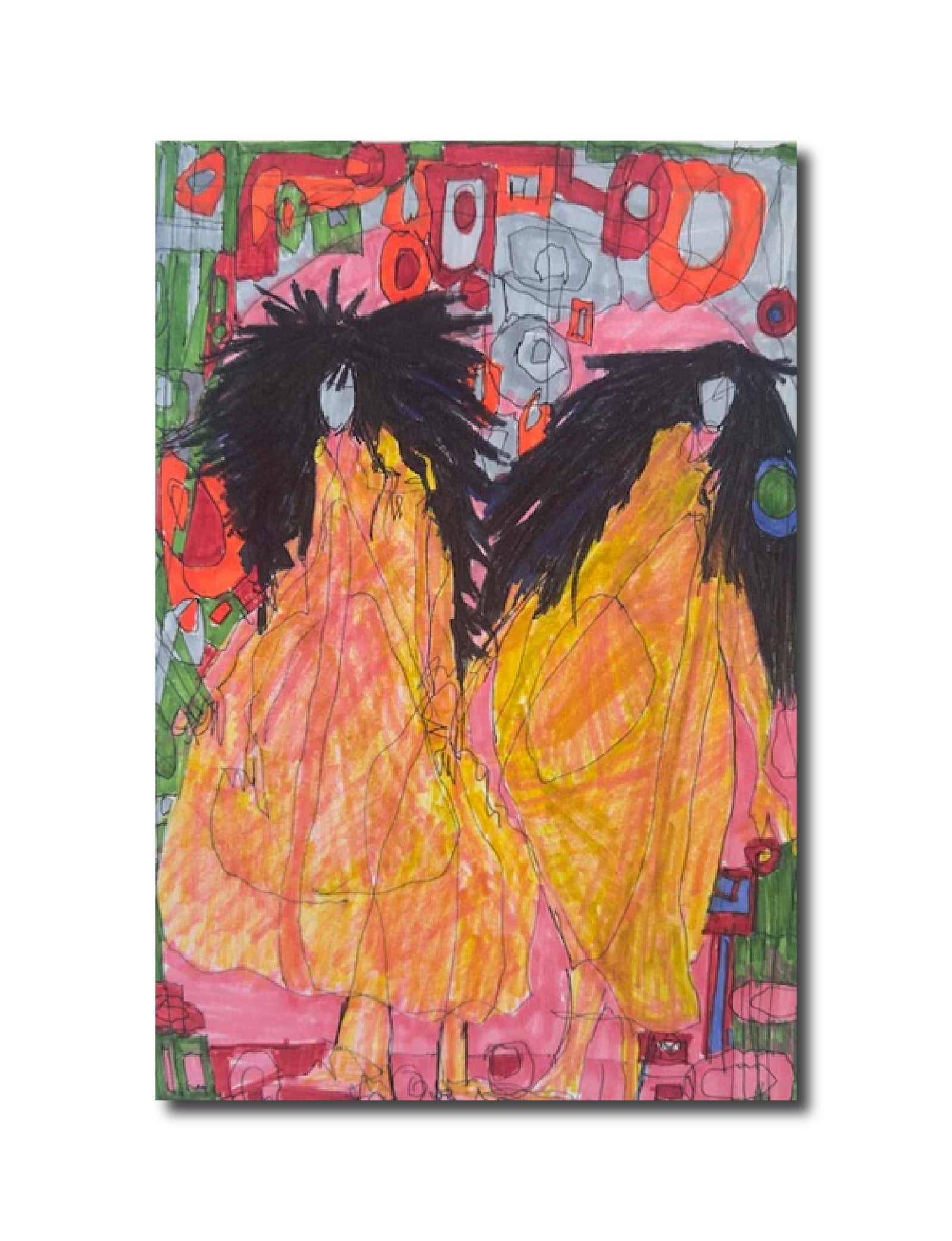 Abstract 'DRESSING FOR THE BALL' Carol Siskind