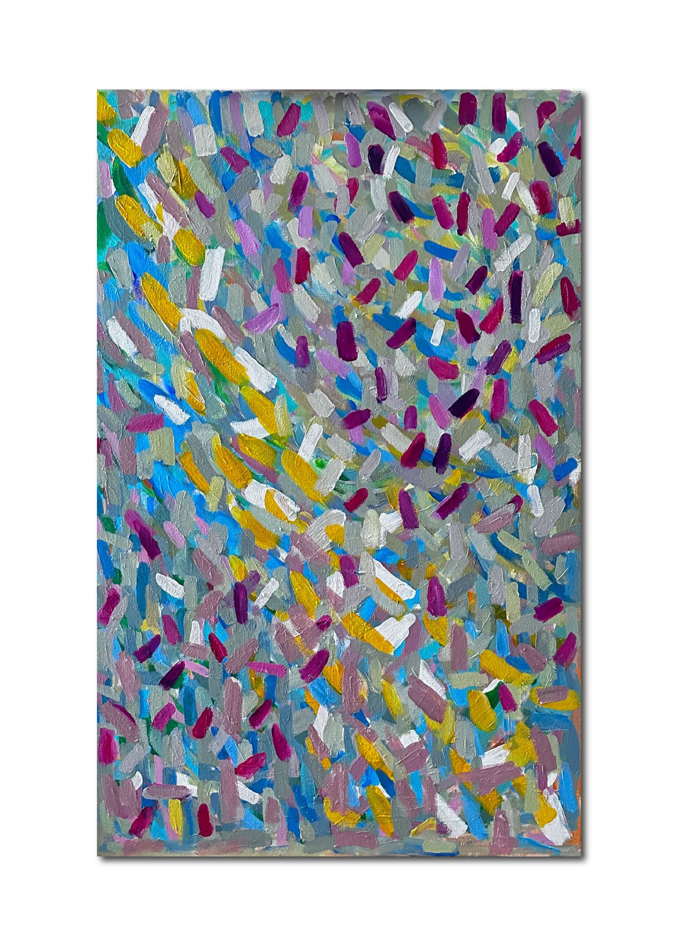 Acrylic 'FOOTPRINTS' - Acrylic on canvas (1/2” Cradled) Carol Siskind