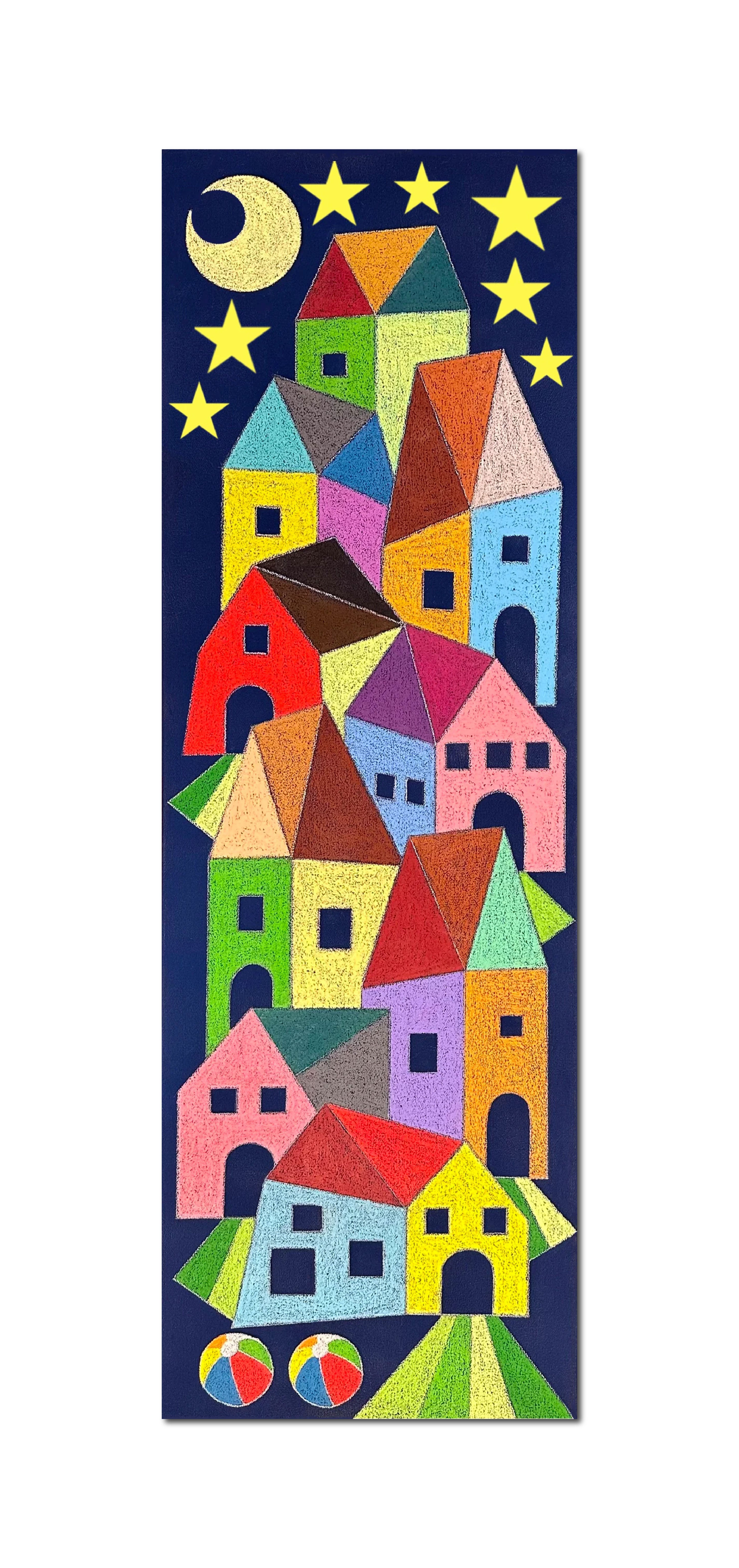 Pastels 'LAZY DAY' - Pastel, Colored Pencil, Vinyl Piper Lewine