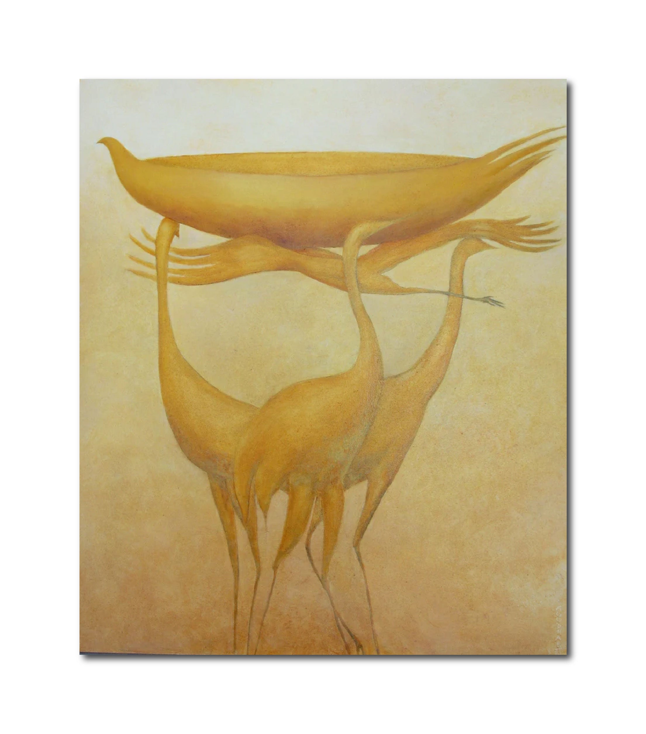 Figurative Oil 'PERIRRHANTERION, GAMBOGE' - Oil on Canvas Laurie Goodhart