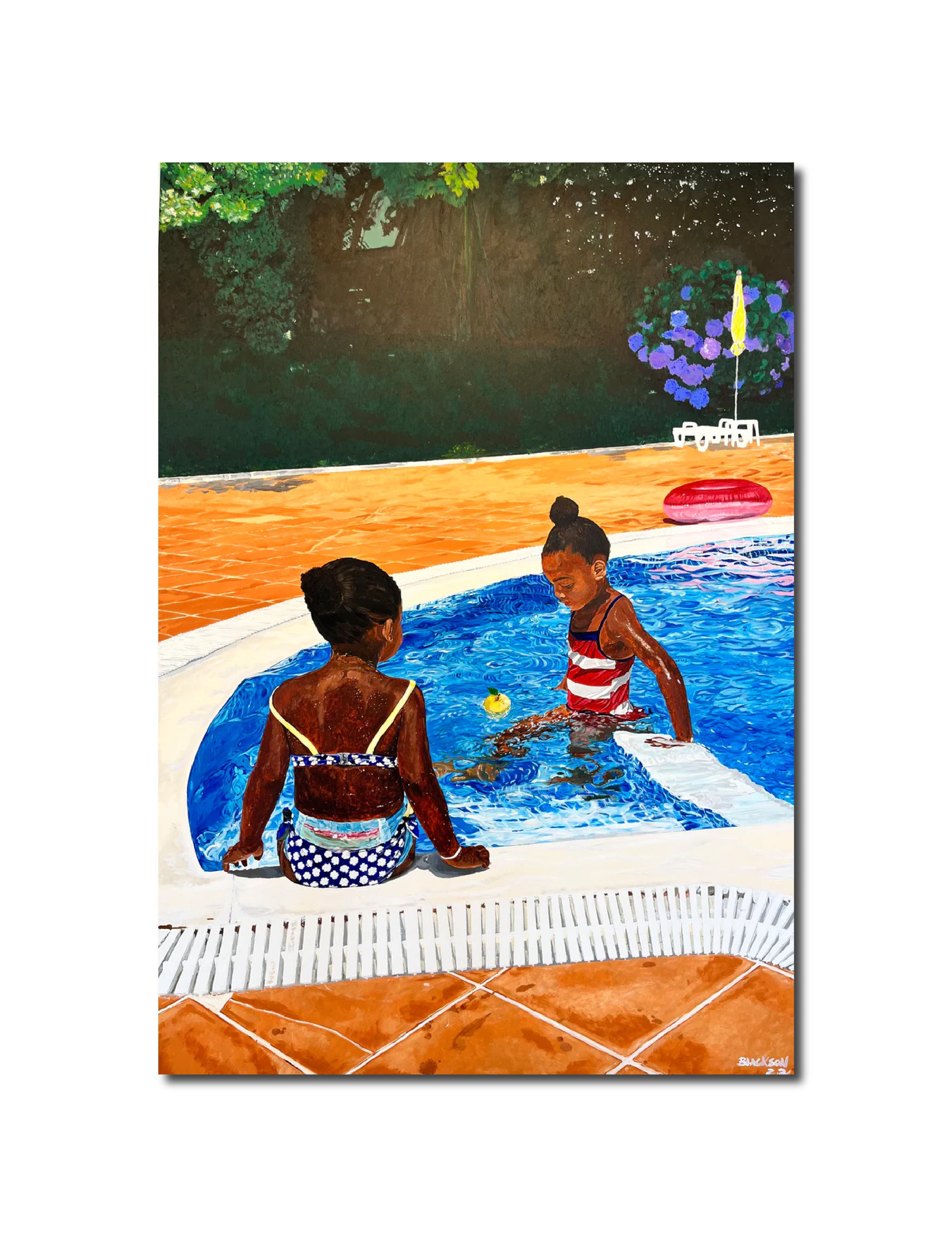 Painting 'NEW GEMS, 2022' - Acrylic on Canvas Blackson Fernando Afonso