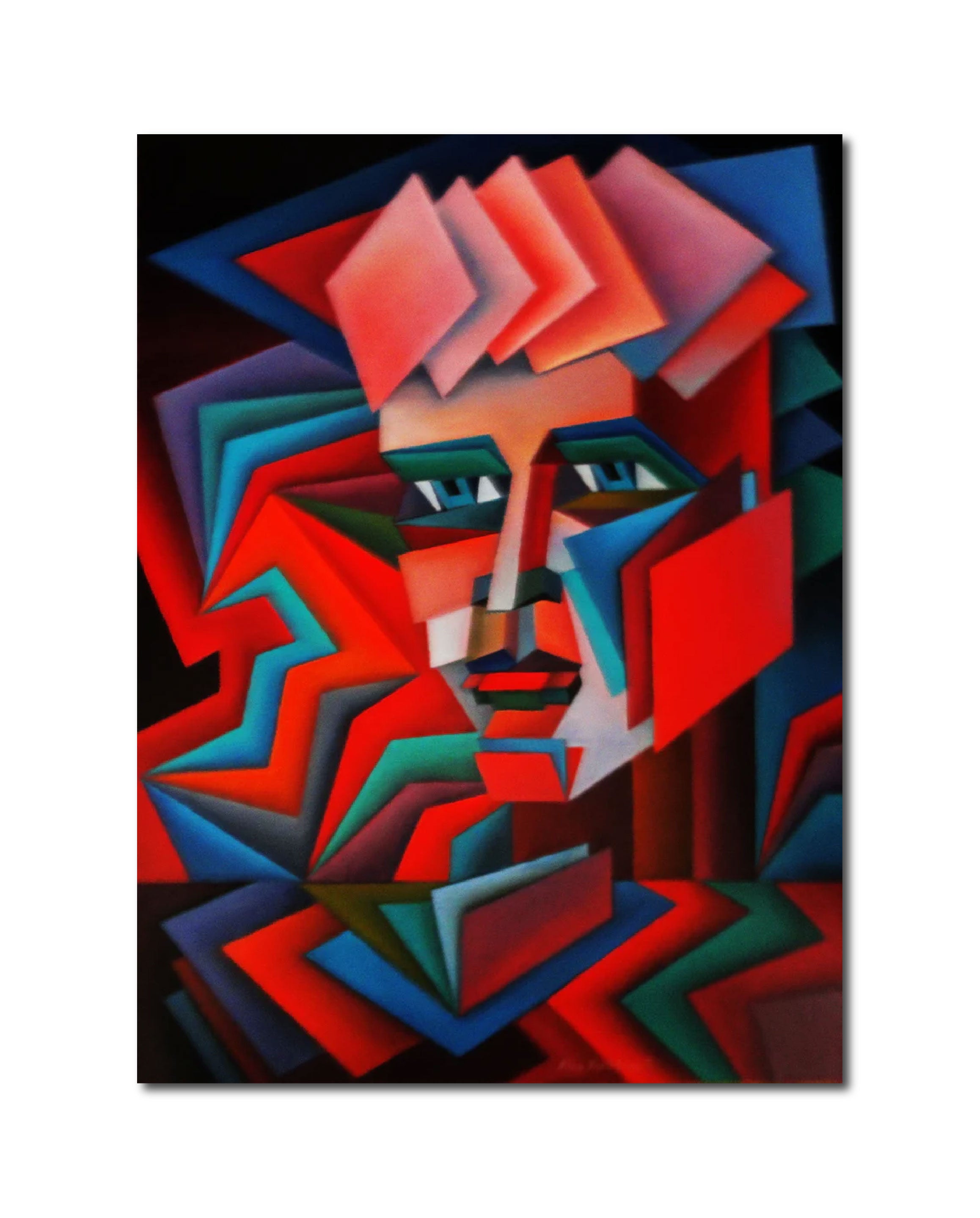 Oil 'MADE FROM RECTANGLES' - Oil on Canvas Nina Valetova