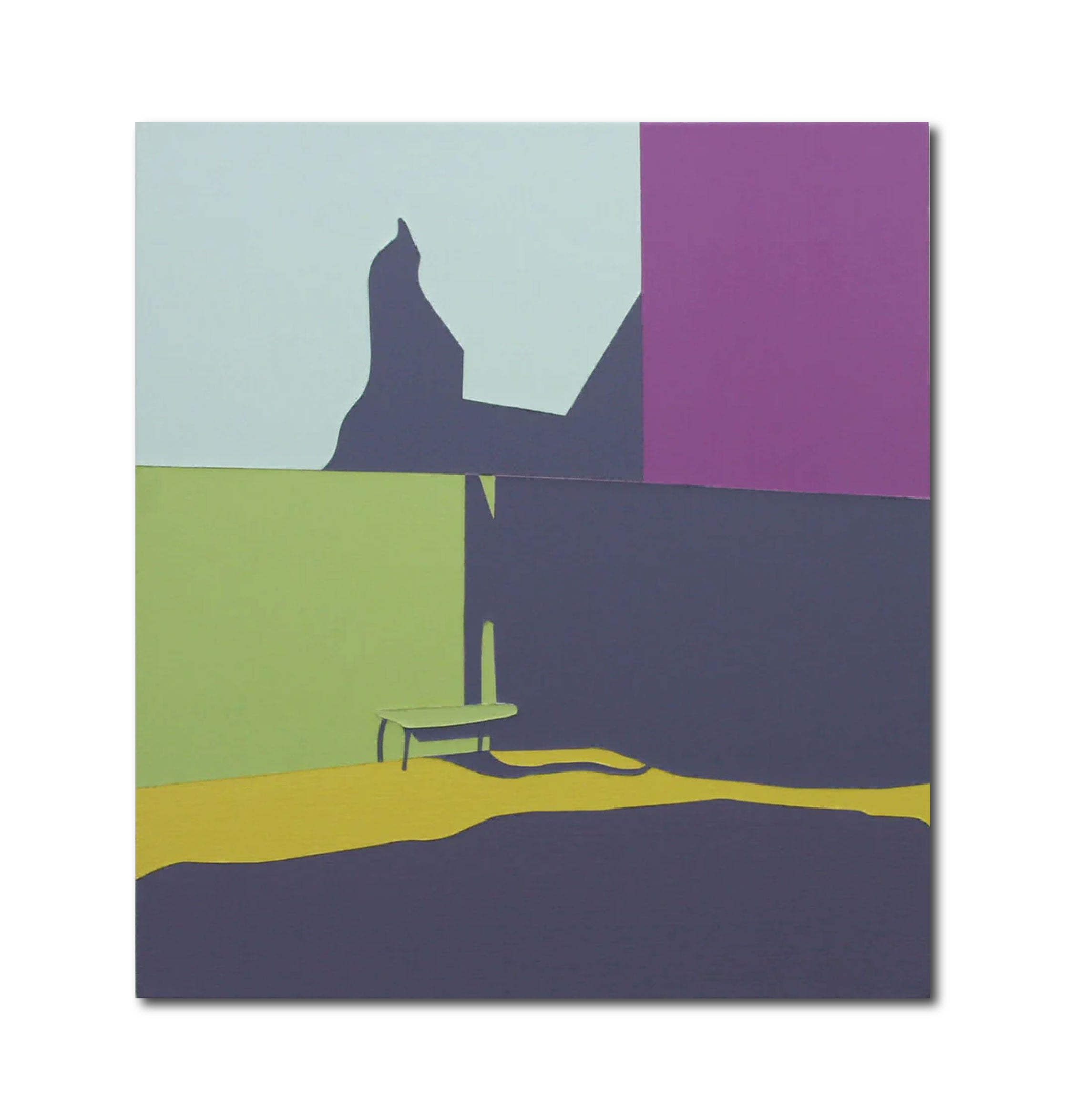 Abstract Acrylic Painting 'LATE AFTERNOON' - Acrylic on Canvas Katherine Lubar