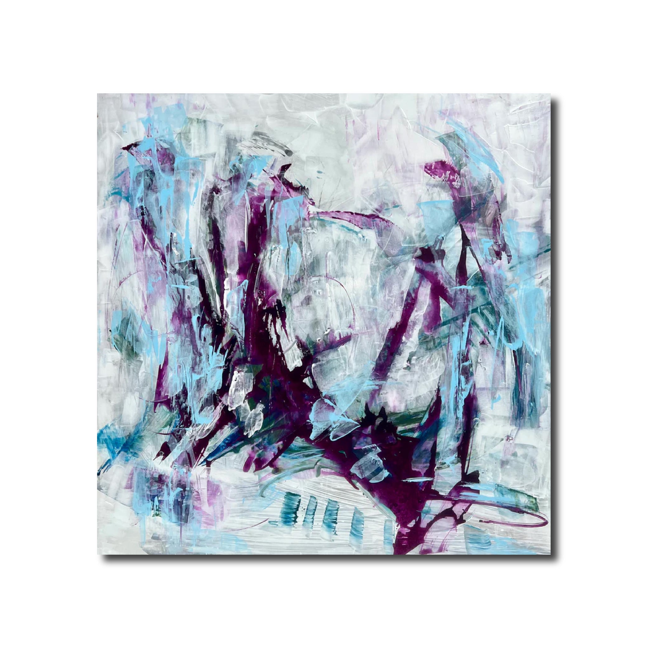 Abstract Acrylic Painting 'THE WHISPERS OF MY SOUL' - Acrylics, Pigments on Canvas Michelle Hold